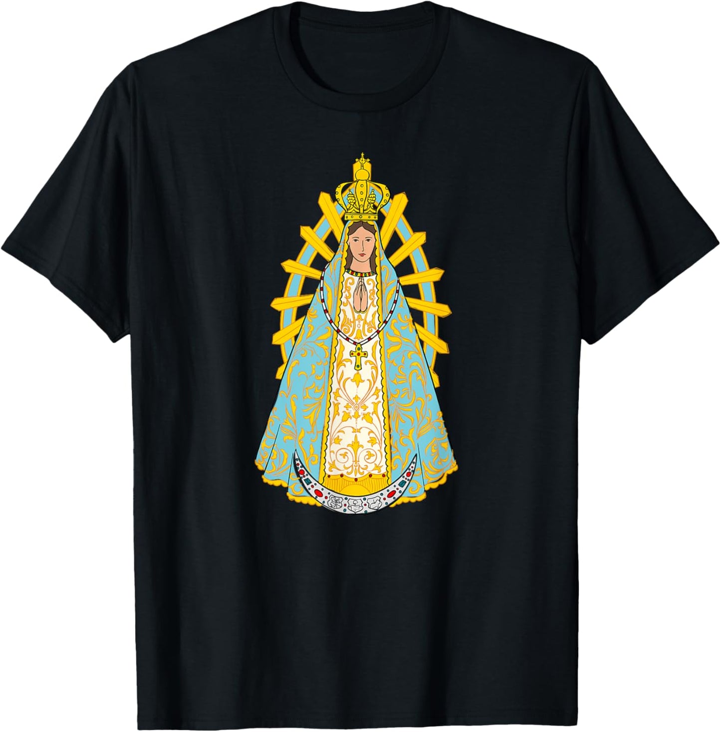 Lady of Lujan - Lady of Lujan - Virgen de Lujan T-Shirt - T-Shirt | Black