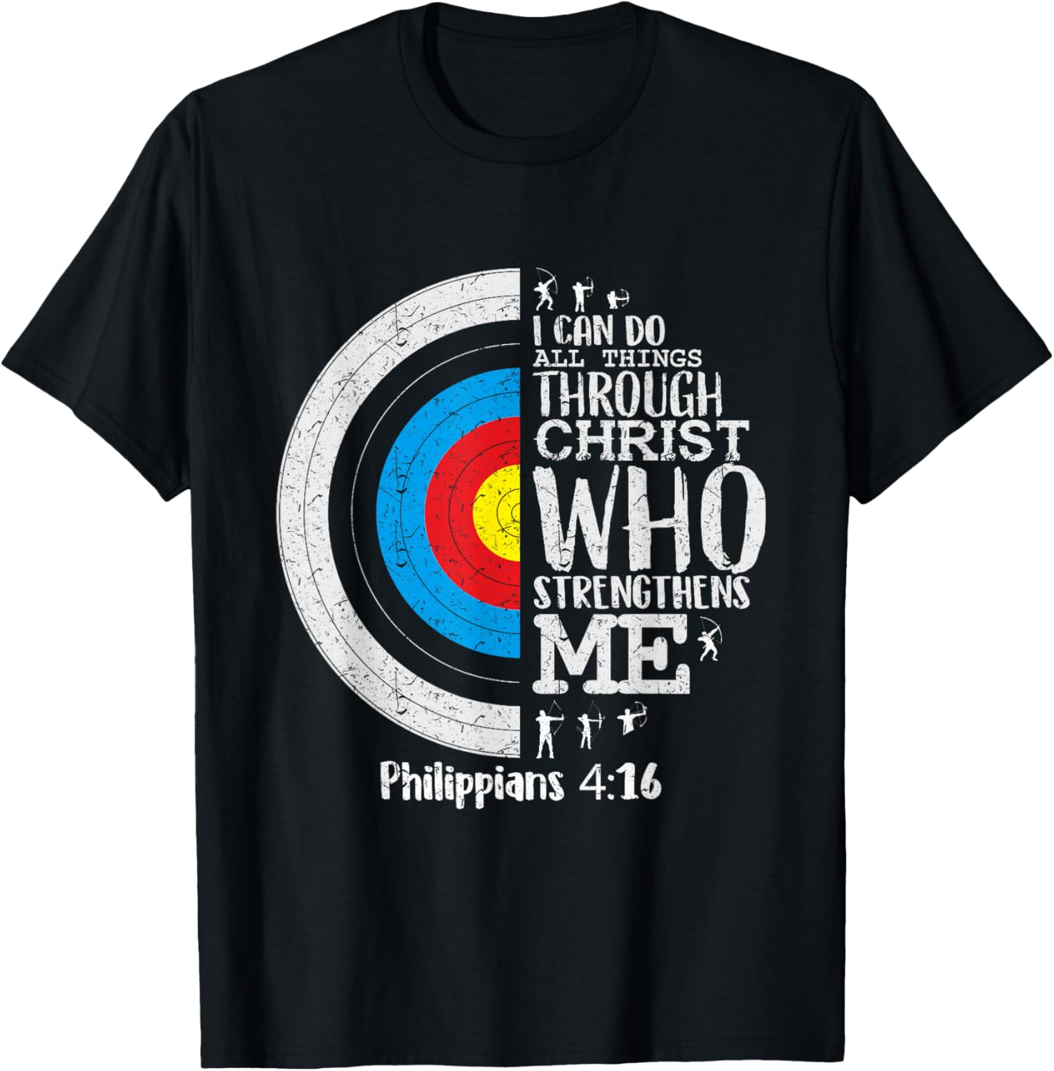 Cute Archery Shirts Archery Shirt For Girls Philippians 4 16 T-Shirt - T-Shirt | Black