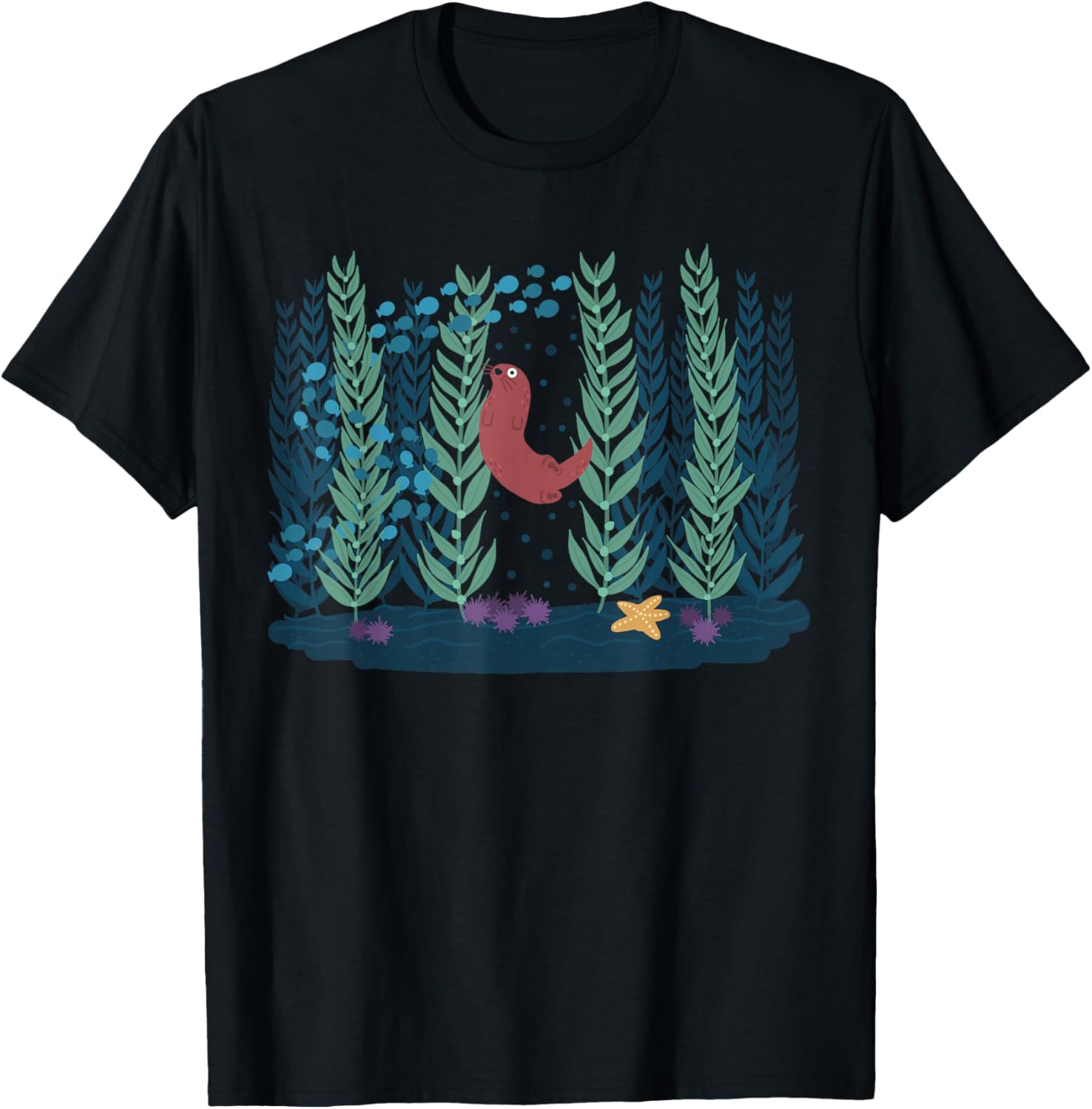 Help The Kelp Cute Marine Biologist Kelp Forest Ecosystems T-Shirt - T-Shirt | Black