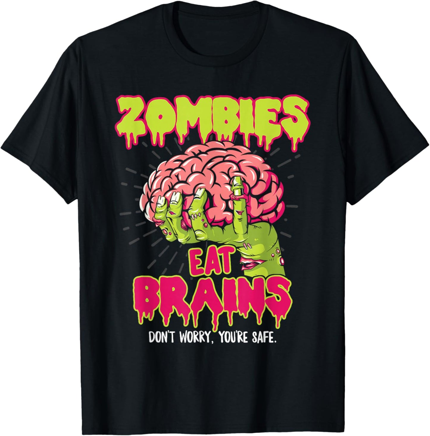 Zombies Eat Brains T-Shirt - T-Shirt | Black