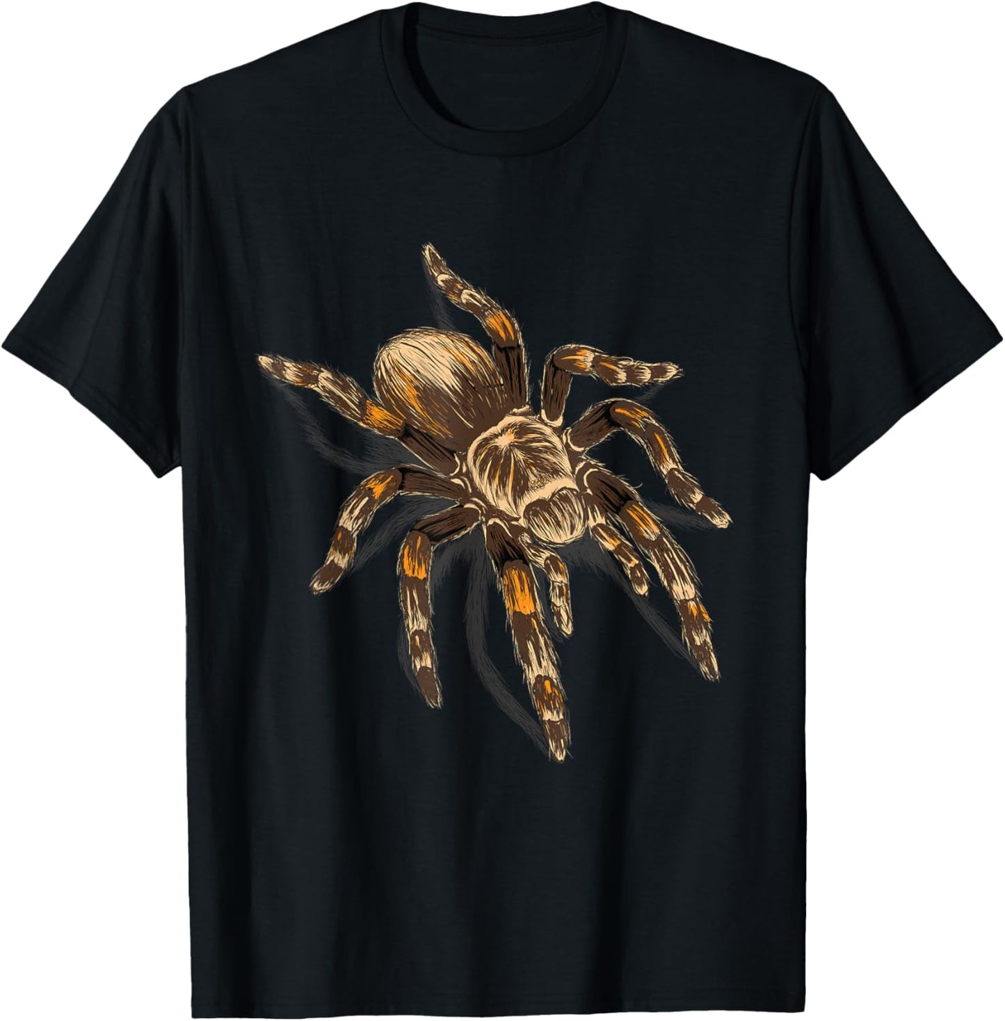 Realistic Tarantula - Arthropod Arachnid Entomologist T-Shirt - T-Shirt | Black