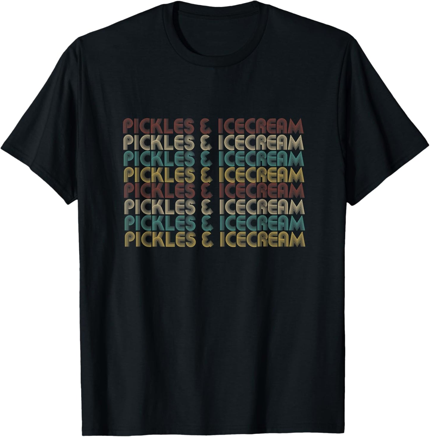 Pickles and Icecream, Comfort Foods T-Shirt - T-Shirt | Black
