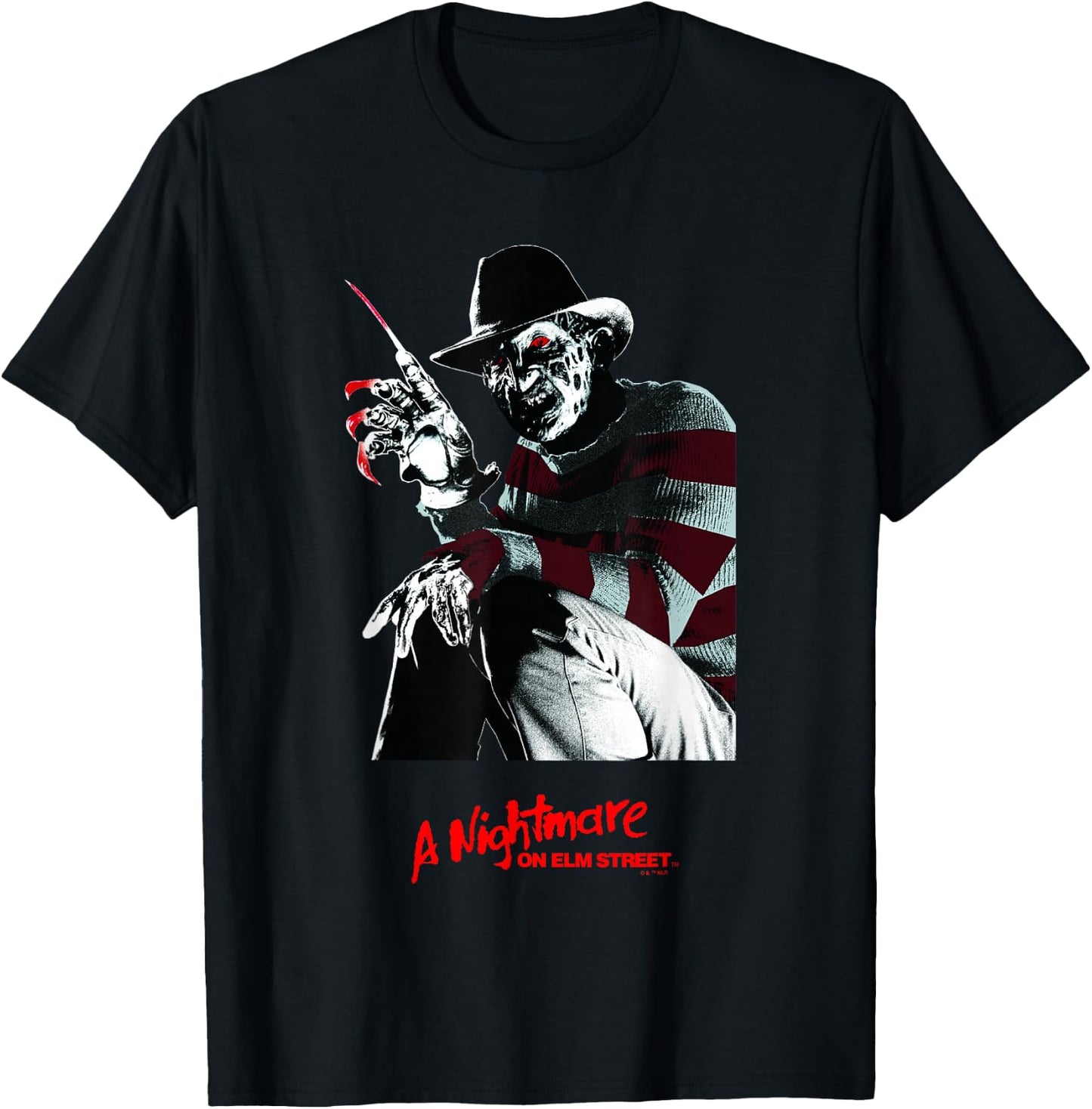 A Nightmare On Elm Street Halloween Creepy Freddy Krueger T-Shirt - T-Shirt | Black