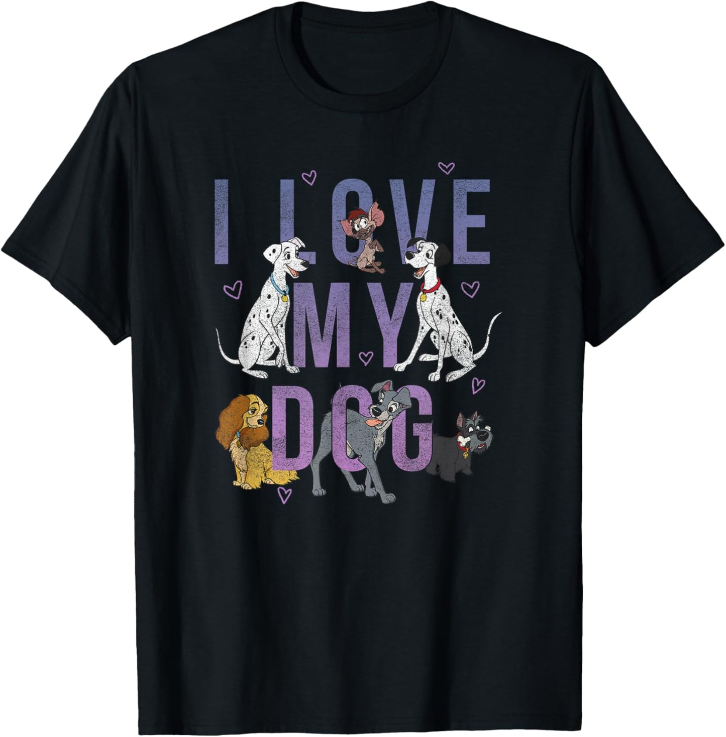 Disney Classic Group International Dog Day I Love My Dog T-Shirt - T-Shirt | Black
