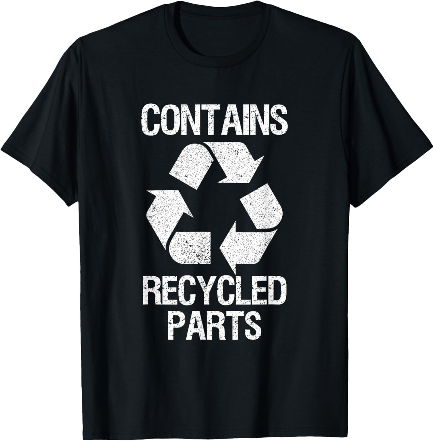 Contains Recycled Parts Organ Donation Awareness T-Shirt - T-Shirt | Black