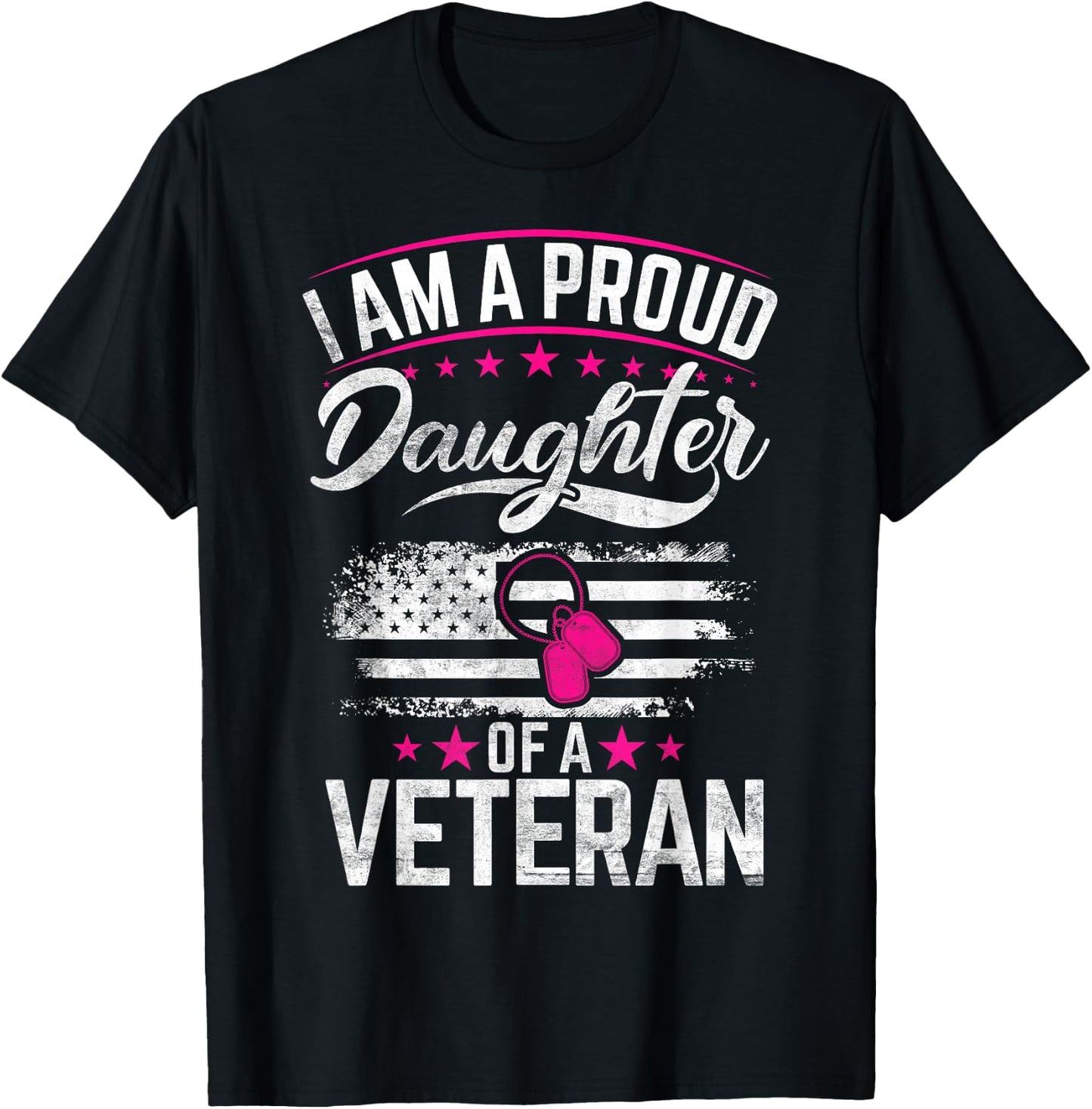Veteran Daughter Veterans Daughter T-Shirt - T-Shirt | Black