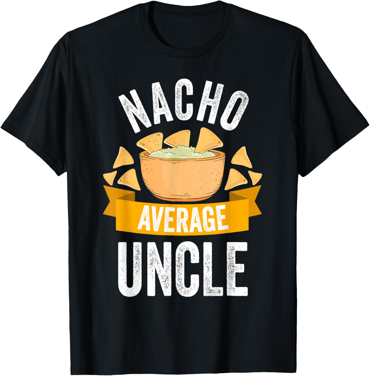 Nacho Average Uncle Shirt Matching Family Cinco De Mayo T-Shirt - T-Shirt | Black