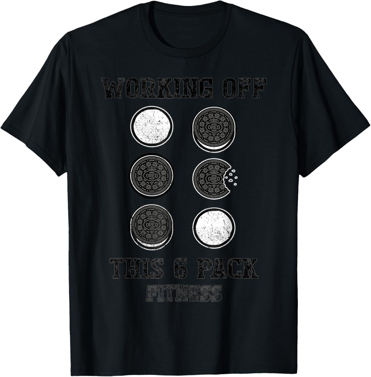 Working Off This 6 Pack Fitness T-Shirt - T-Shirt | Black