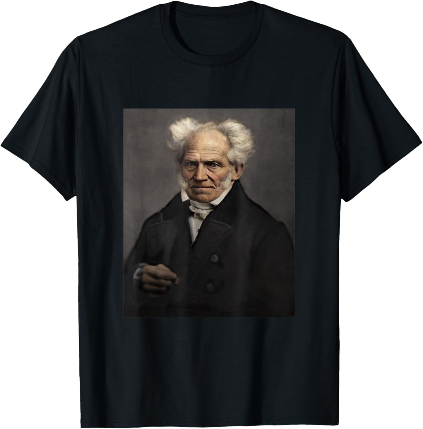 Arthur Schopenhauer German Philosopher Dark Philosophy T-Shirt - T-Shirt | Black