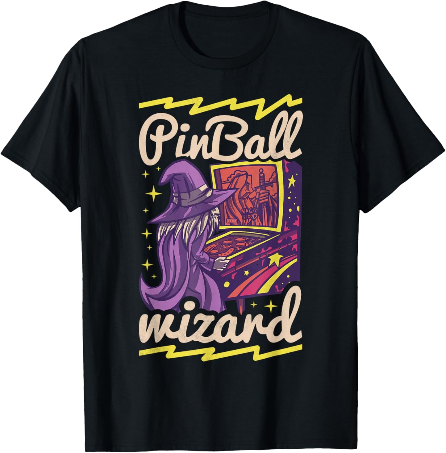 Pinball Wizard, Retro Game T-Shirt - T-Shirt | Black