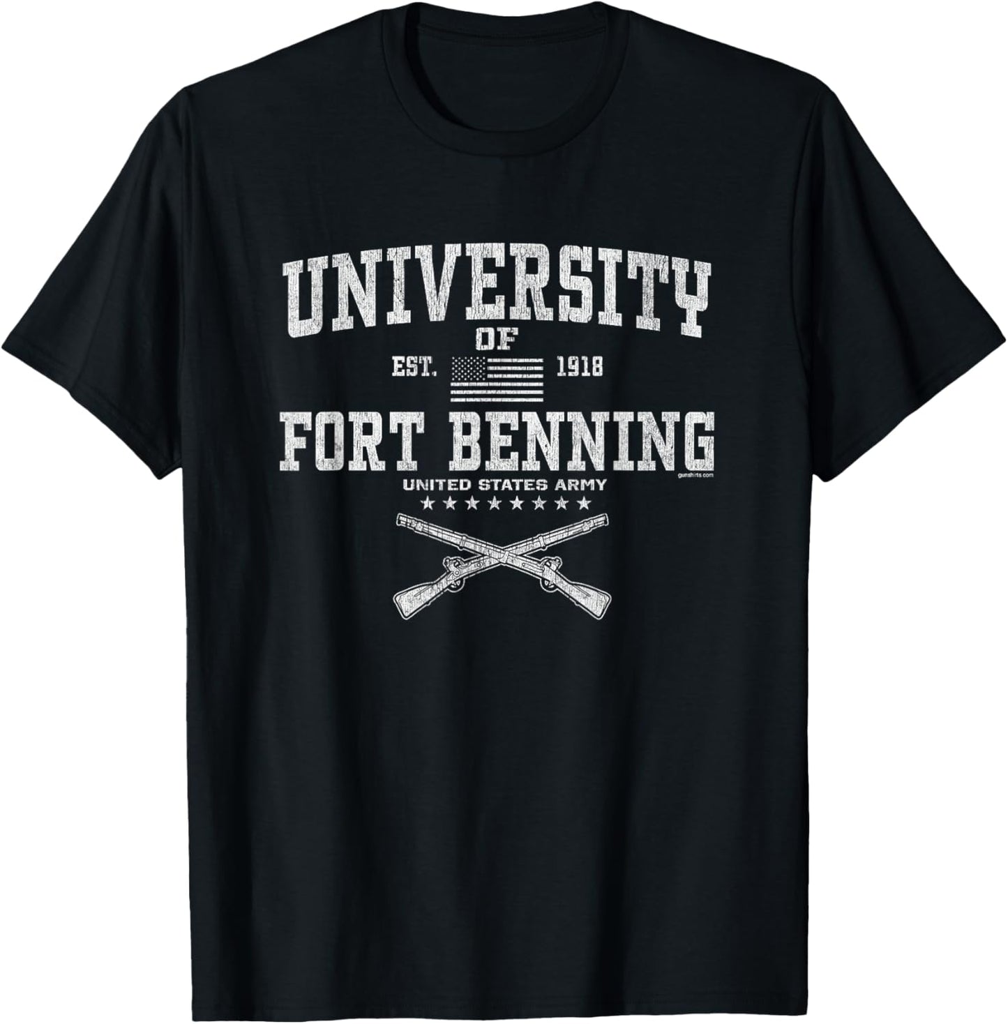 University of Fort Benning - Army Infantry Home T-Shirt - T-Shirt | Black