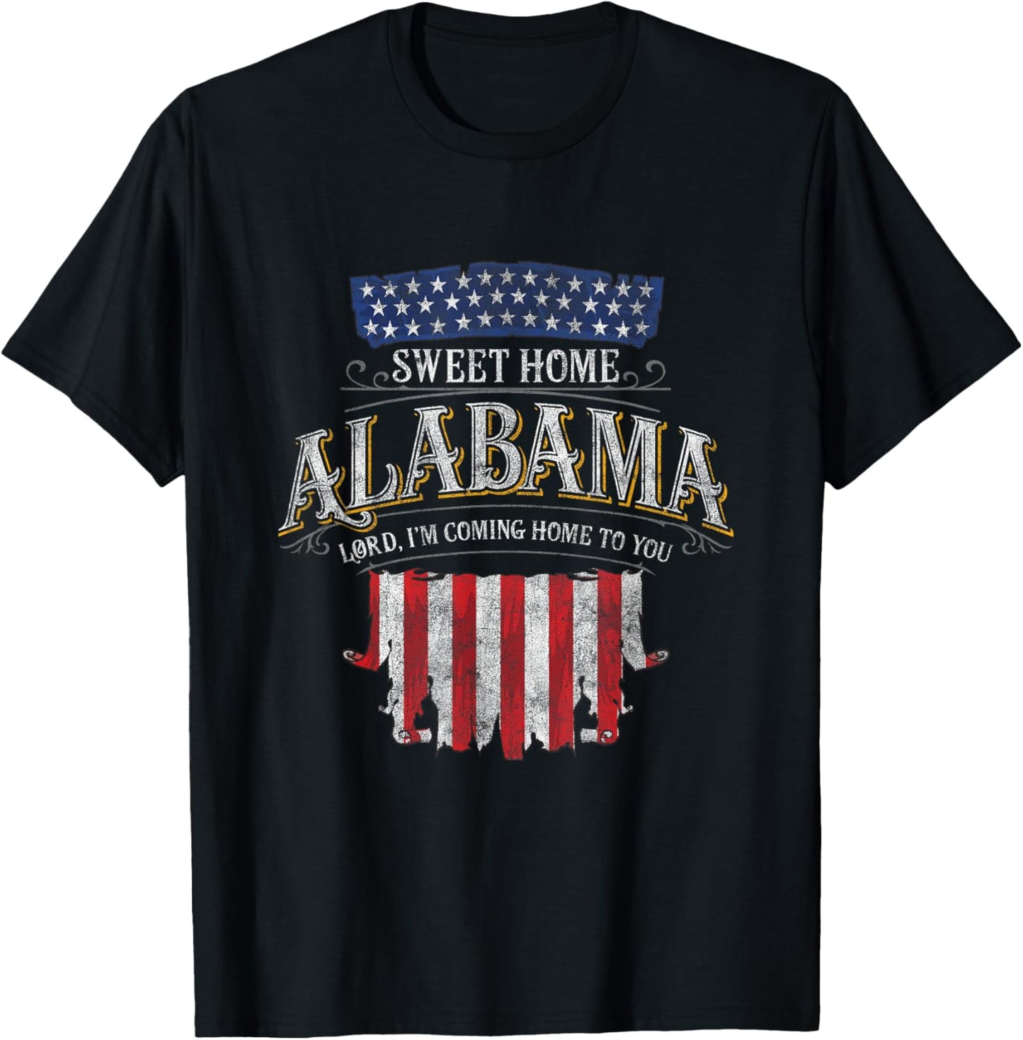 LyricVerse - Sweet Home Alabama T-Shirt - T-Shirt | Black