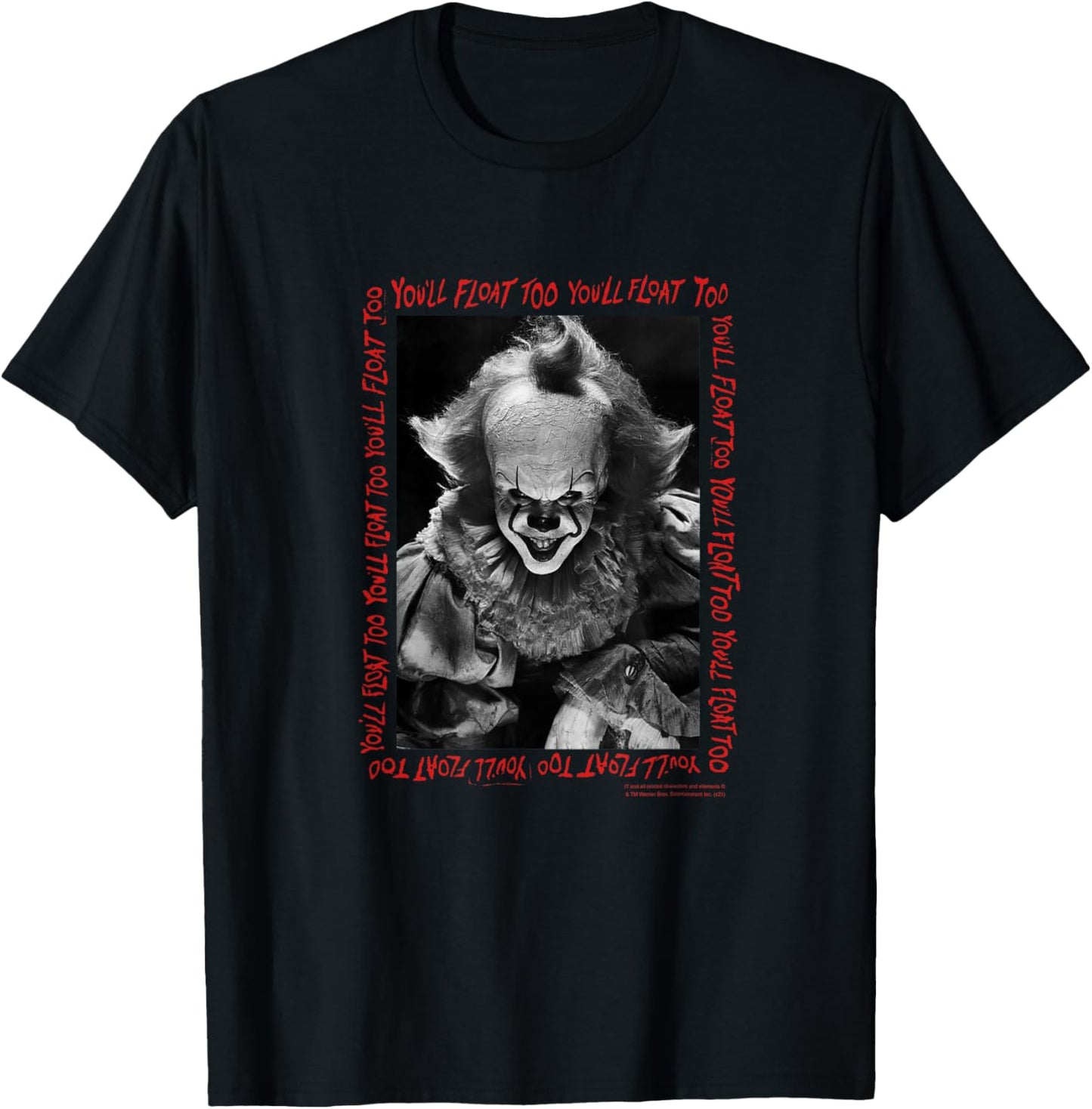 IT You'll Float Too Frame T-Shirt - T-Shirt | Black