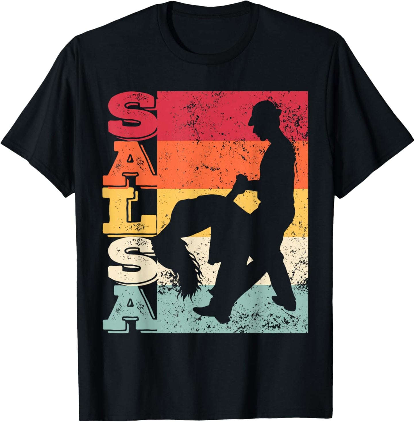 Salsa Festival Vintage Latin Dance for Salsero and Salsera T-Shirt - T-Shirt | Black