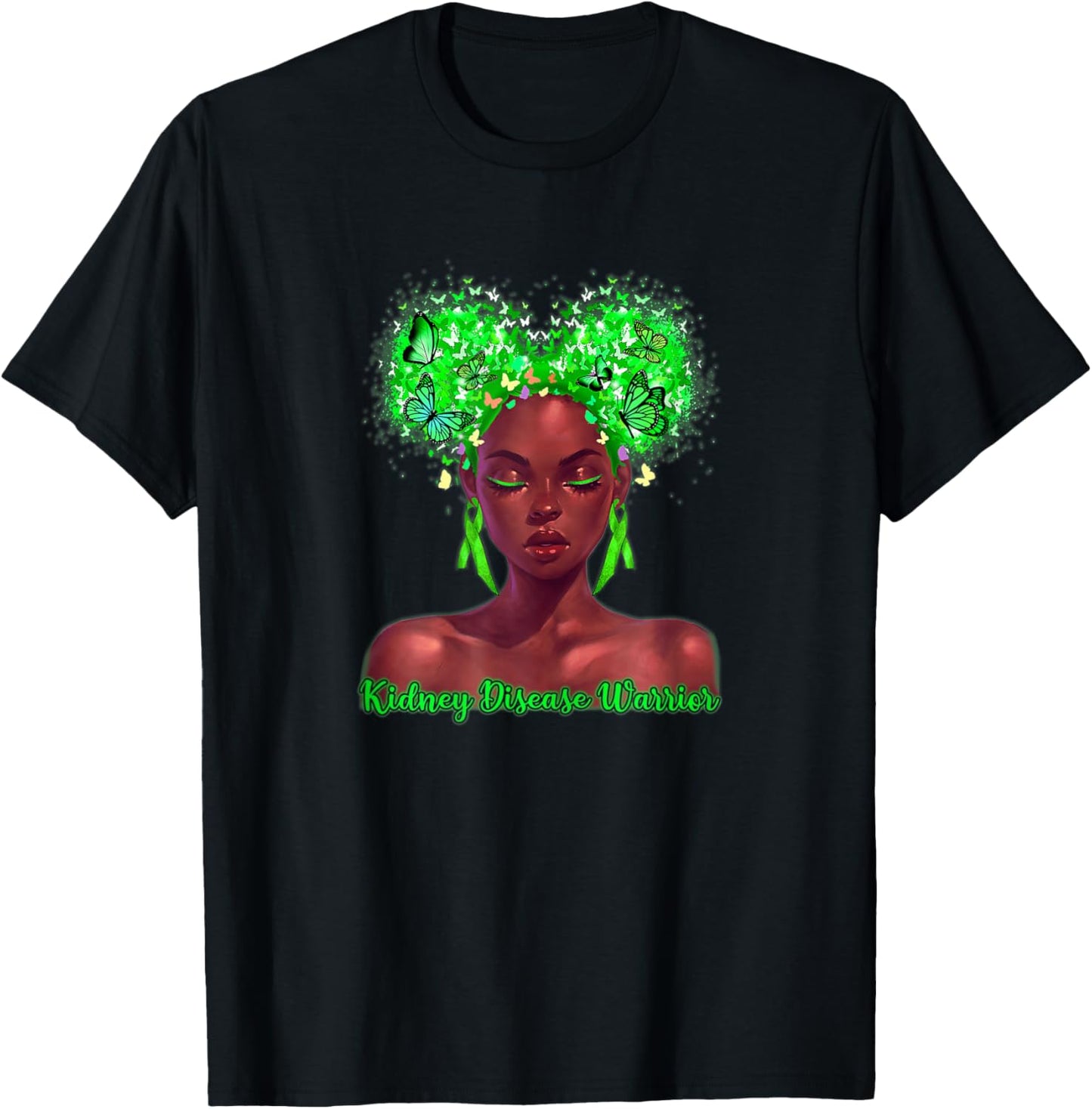 Kidney Disease Warrior Melanin Awareness T-Shirt - T-Shirt | Black