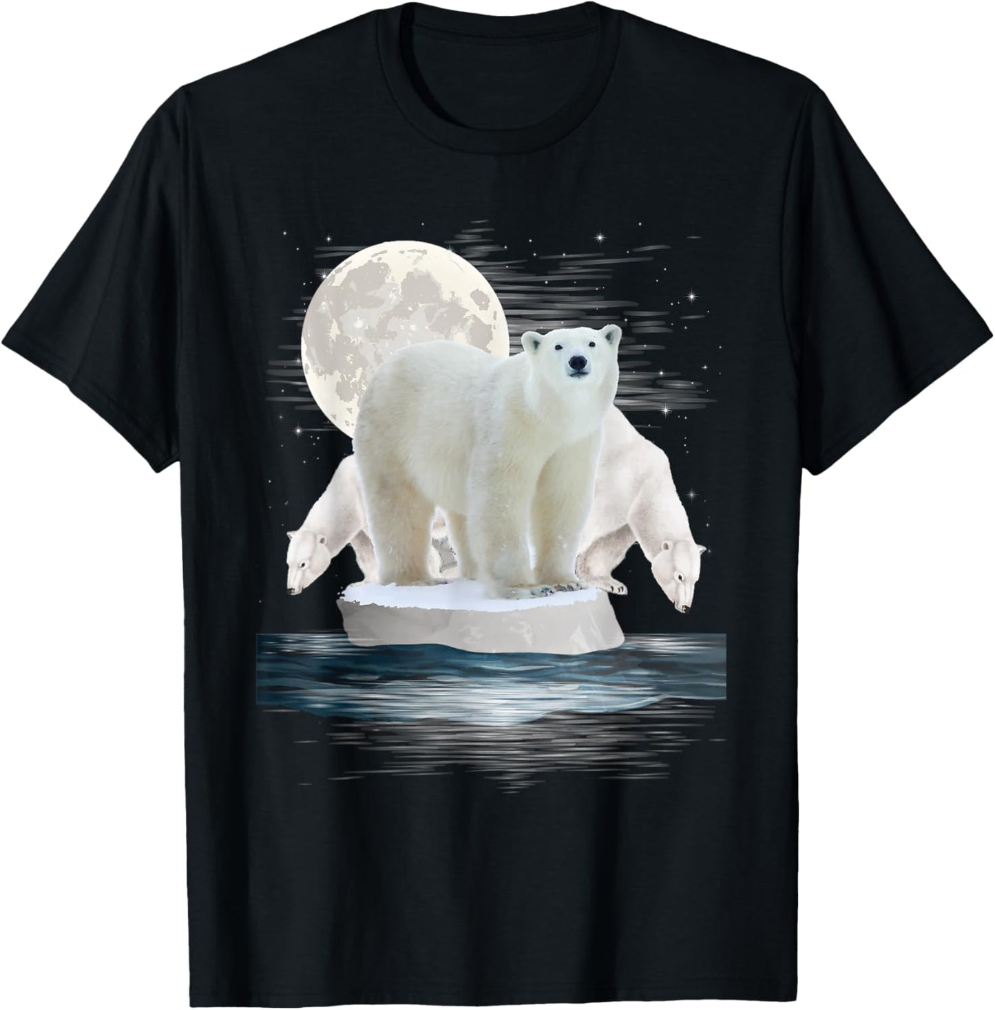 Polar Bears - Wildlife Zoo Animal Lover Zookeeper Nature T-Shirt - T-Shirt | Black