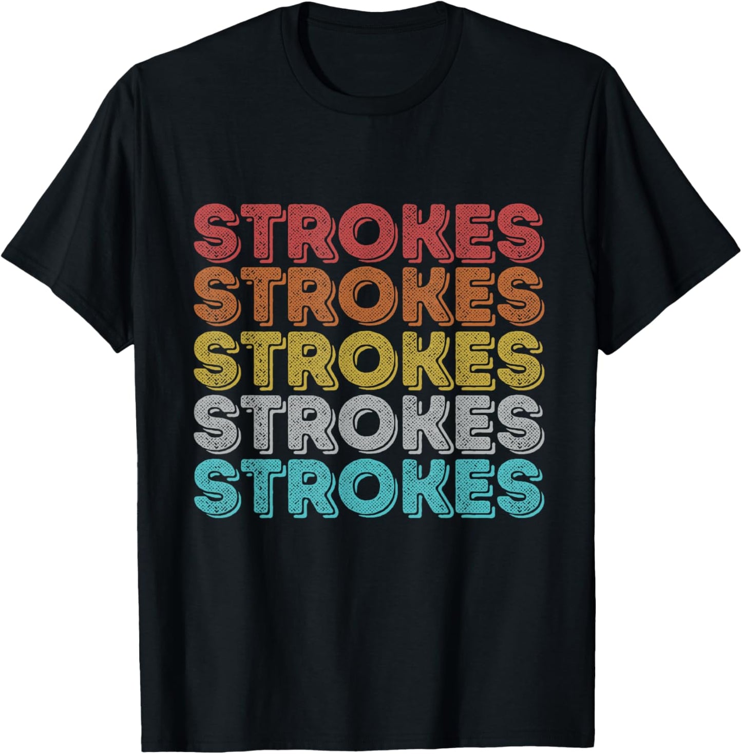 Vintage Retro Strokes , Black T-Shirt - T-Shirt | Black