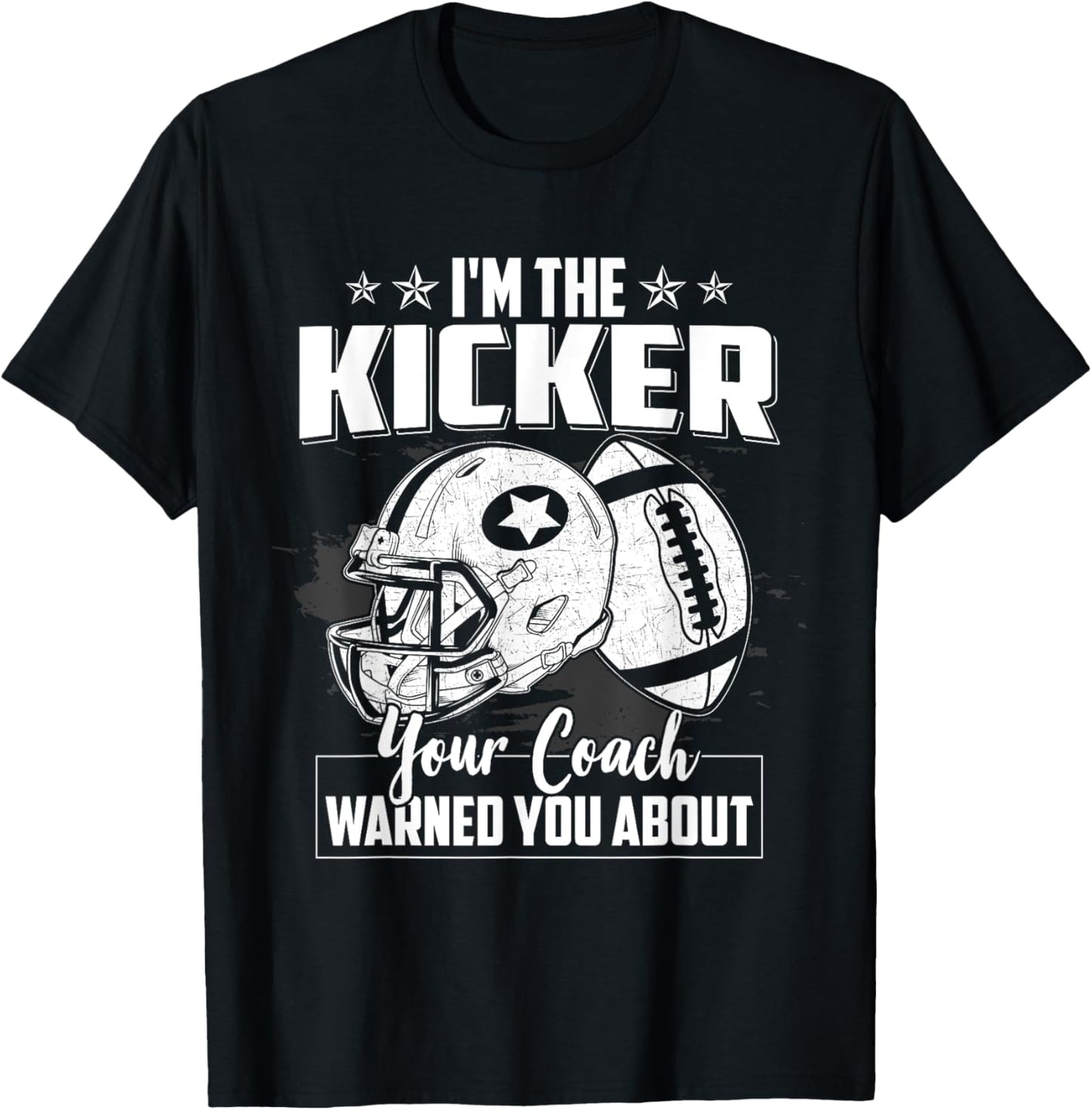 Funny Football Kicker Saying Football Player Practice T-Shirt - T-Shirt | Black