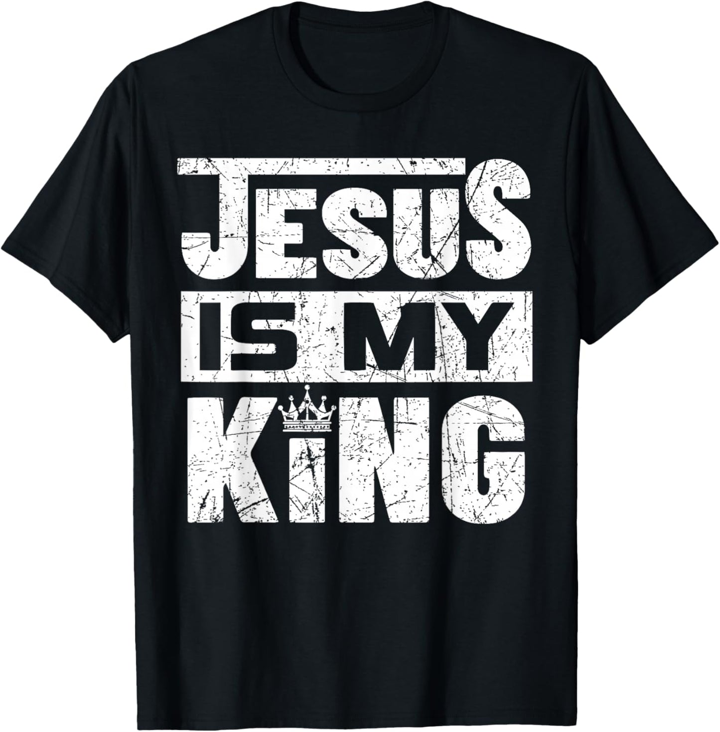 Jesus Is My King T-Shirt - T-Shirt | Black