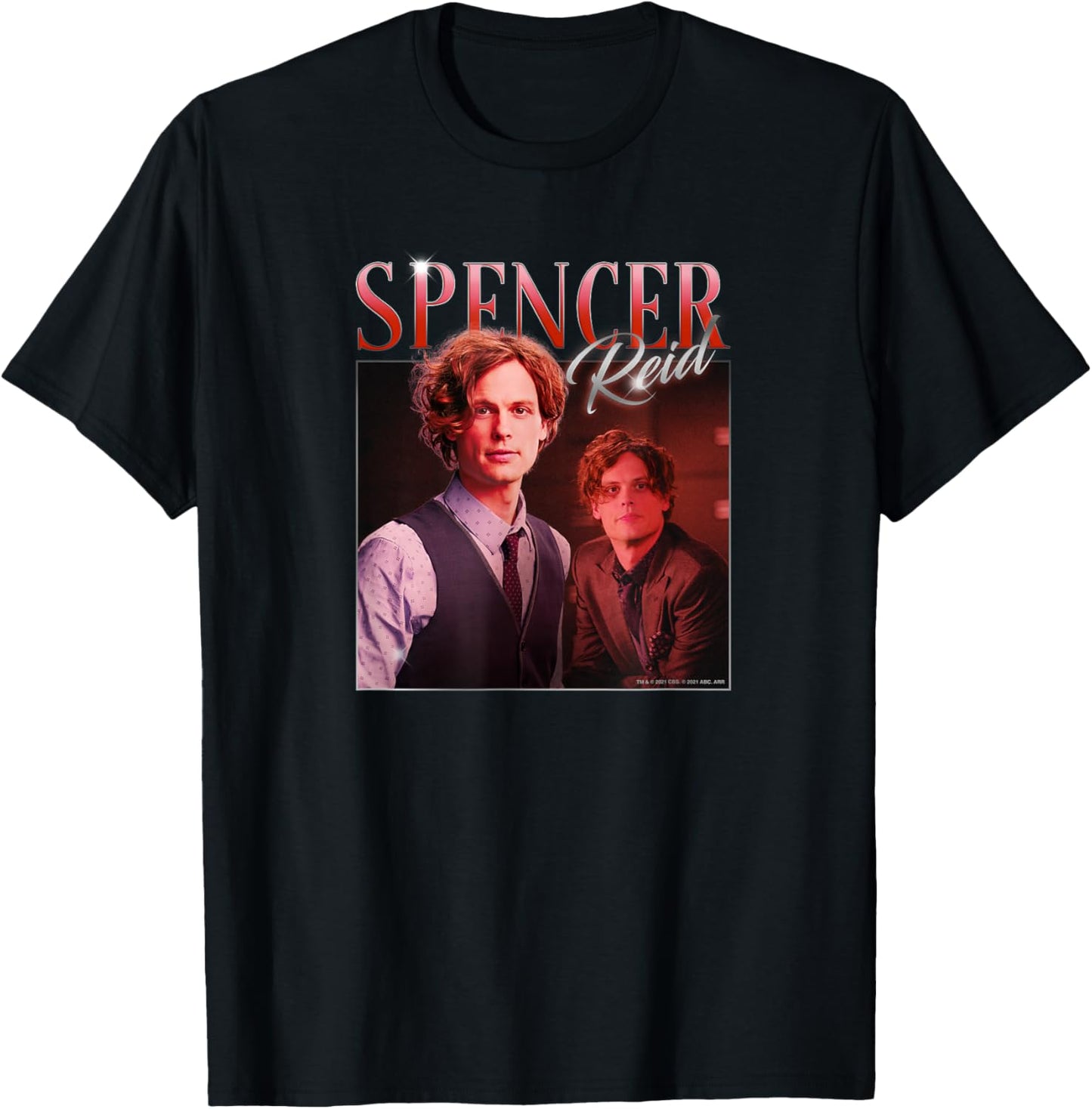 Criminal Minds 80s Spencer Reid T-Shirt - T-Shirt | Black
