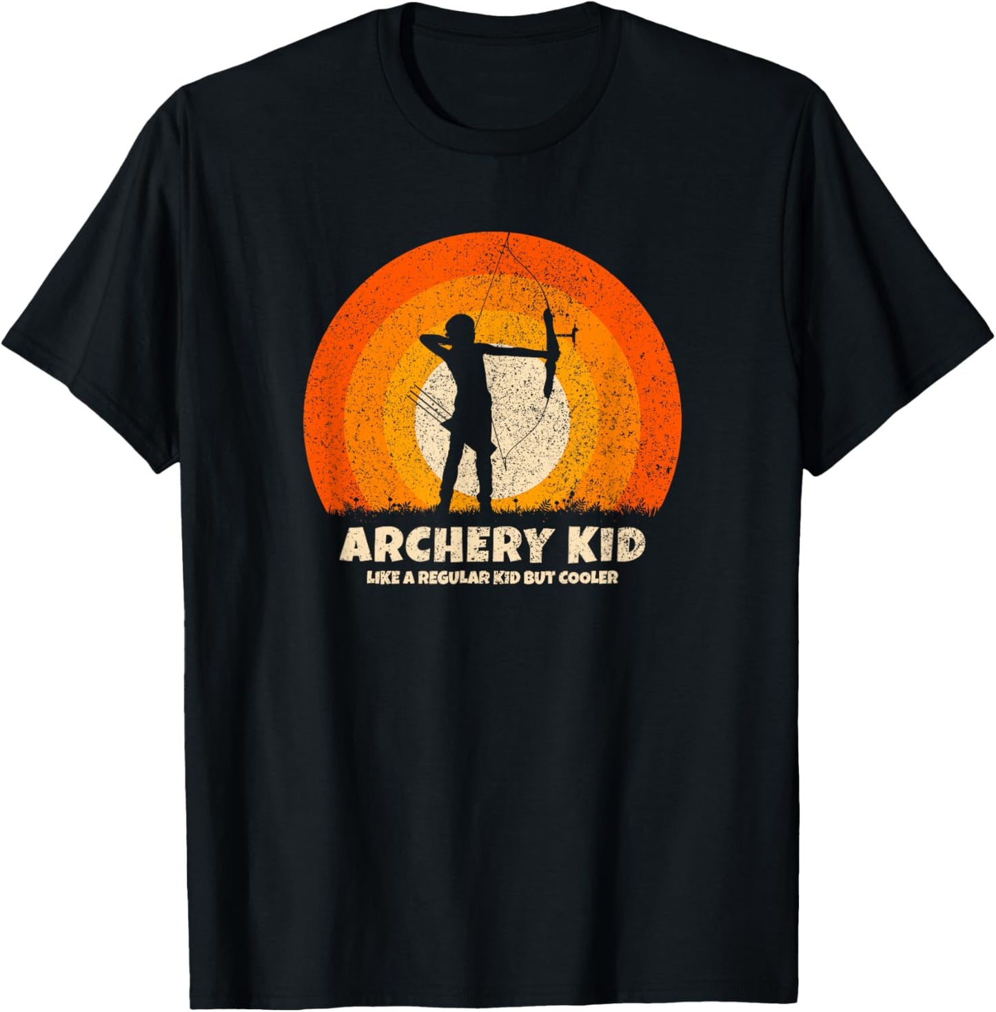 Archery Kid for Bow Hunting Kid Archer Youth Archery T-Shirt - T-Shirt | Black