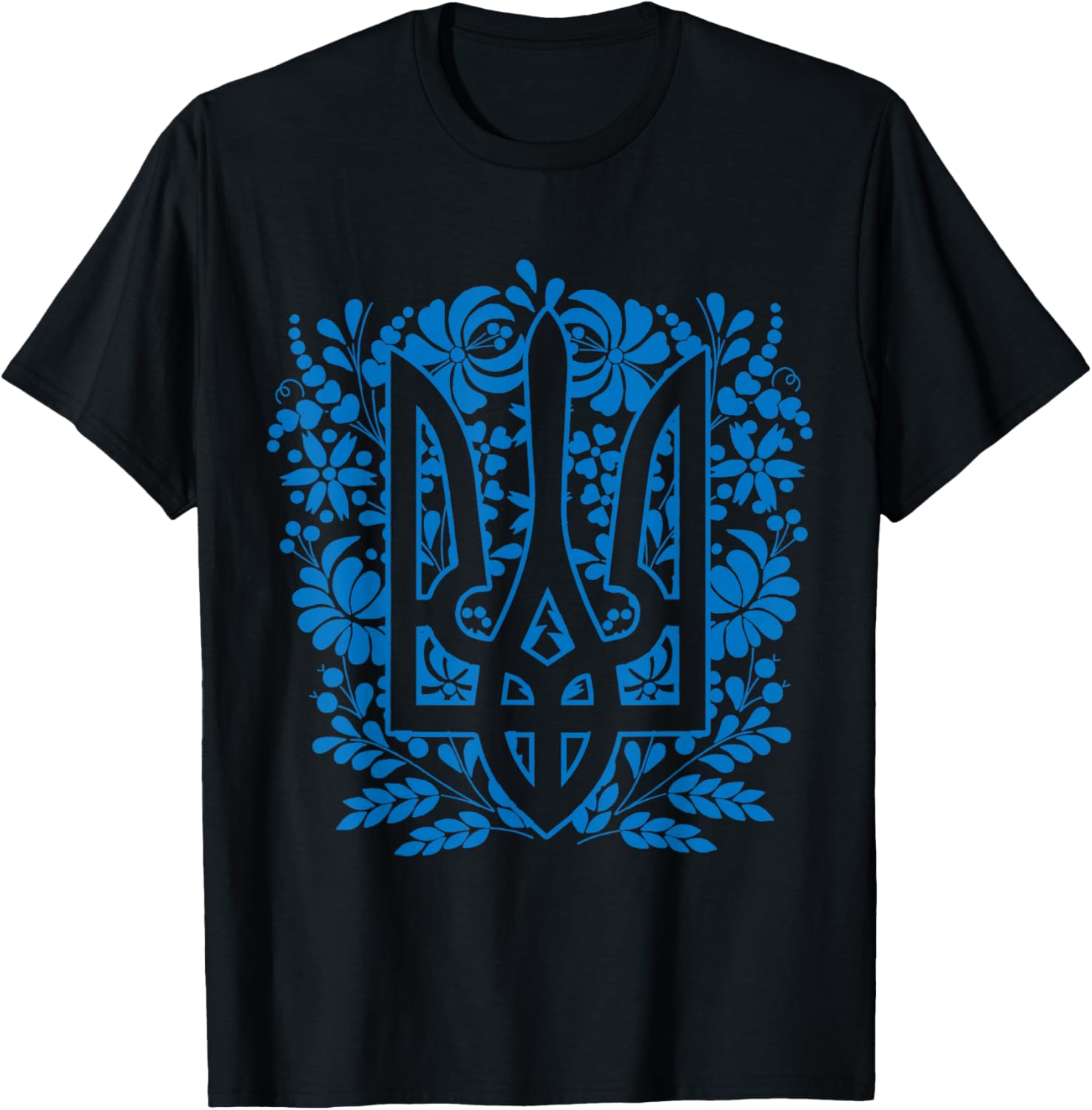 Ukraine Ukrainian Kiew Trysub Flag T-Shirt - T-Shirt | Black