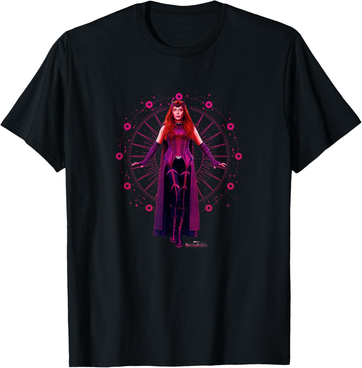 Marvel WandaVision The Scarlet Witch Floating Portrait T-Shirt - T-Shirt | Black