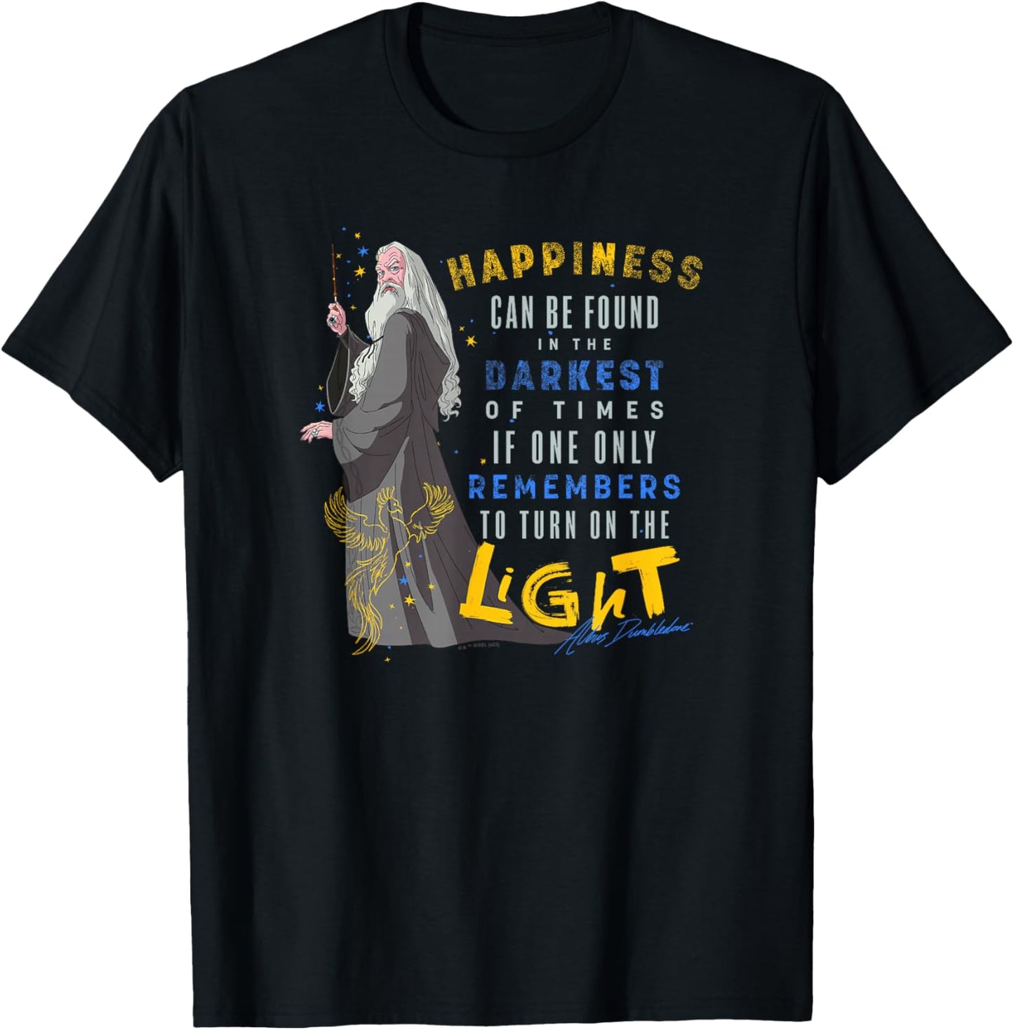 Harry Potter Deathly Hallows 2 Albus Dumbledore Quote Poster T-Shirt - T-Shirt | Black