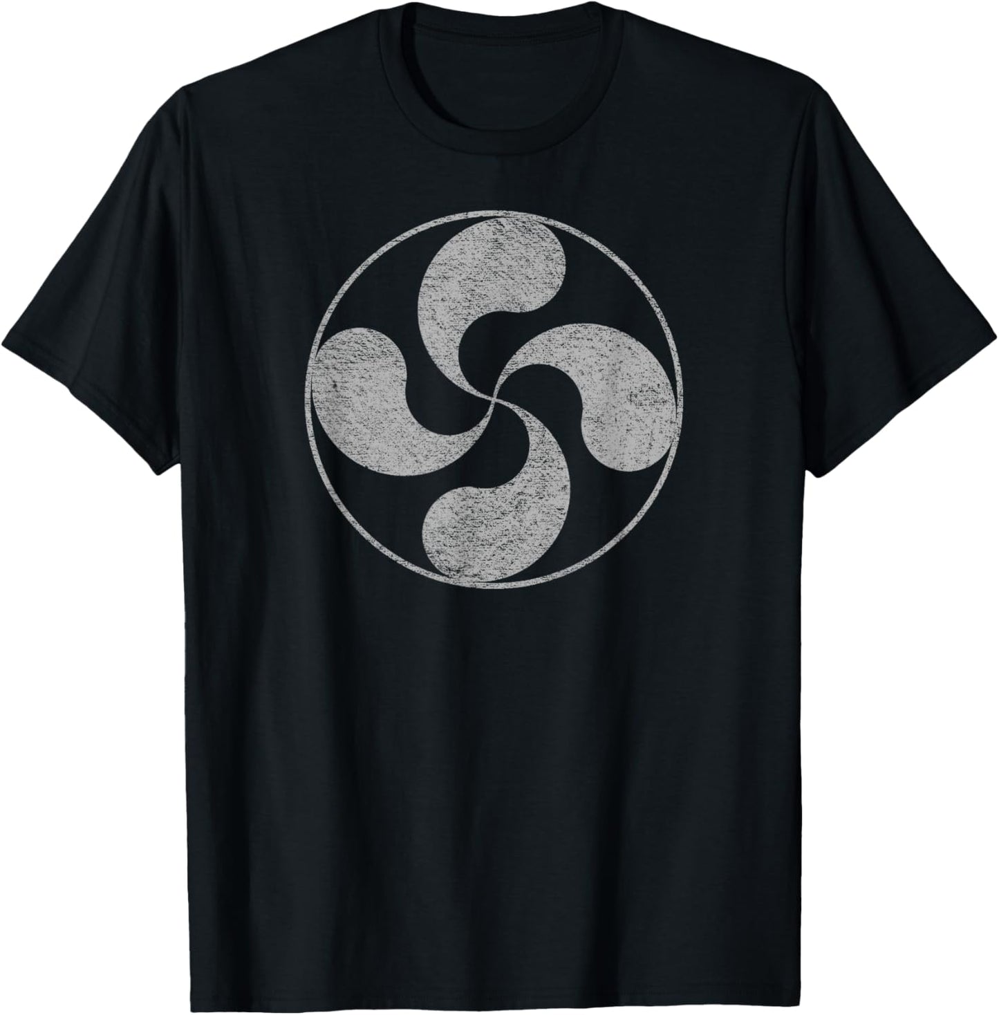 Lauburu Basque Country Symbol for Humans T-Shirt - T-Shirt | Black