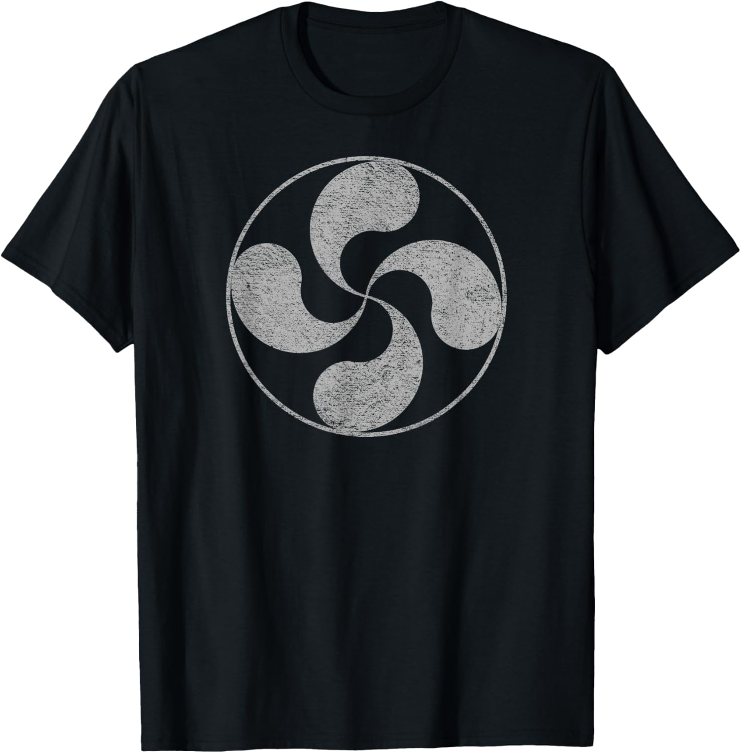 Lauburu Basque Country Symbol for Humans T-Shirt - T-Shirt | Black