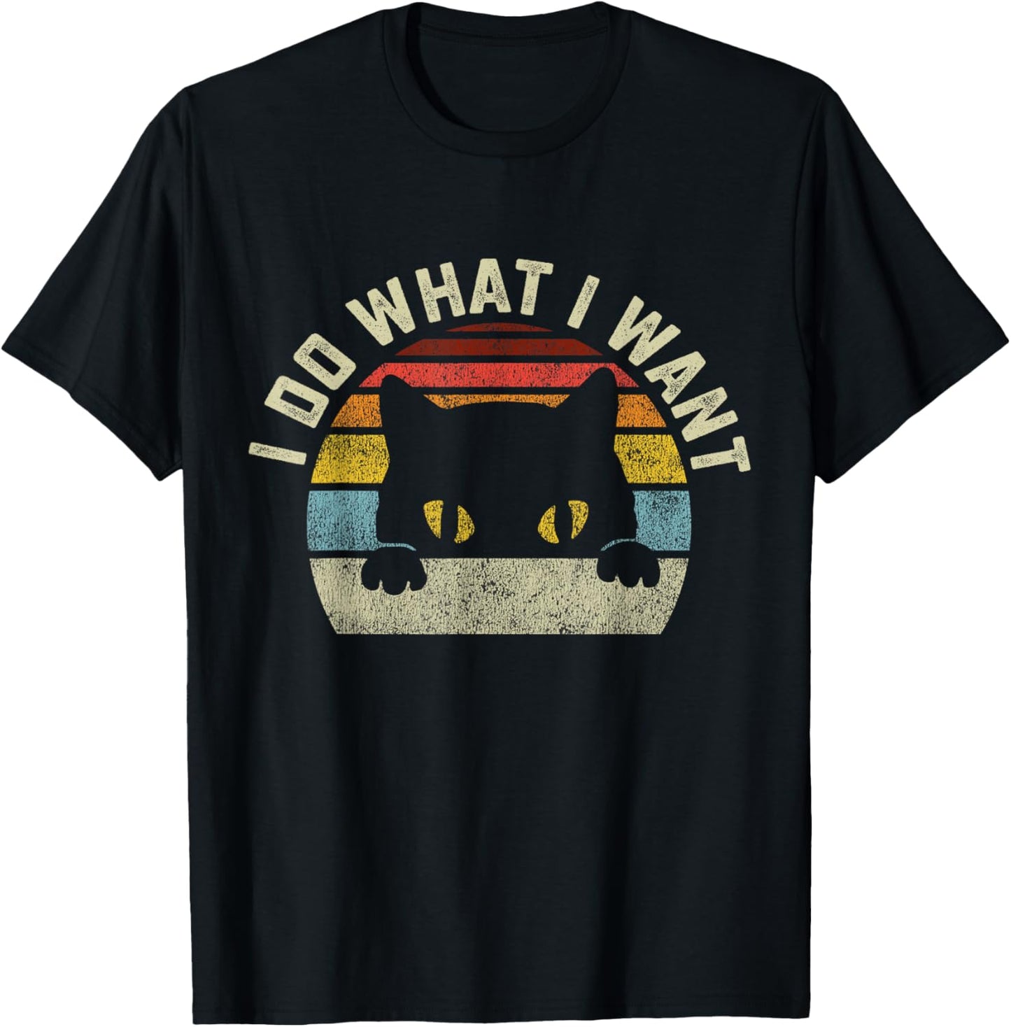 I Do What I Want Cat Men Women Girls Kids T-Shirt - T-Shirt | Black