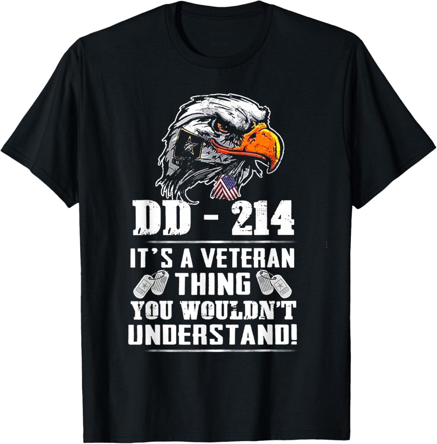 DD-214 It's A Veteran Thing You Wouldn't Understand T-Shirt - T-Shirt | Black