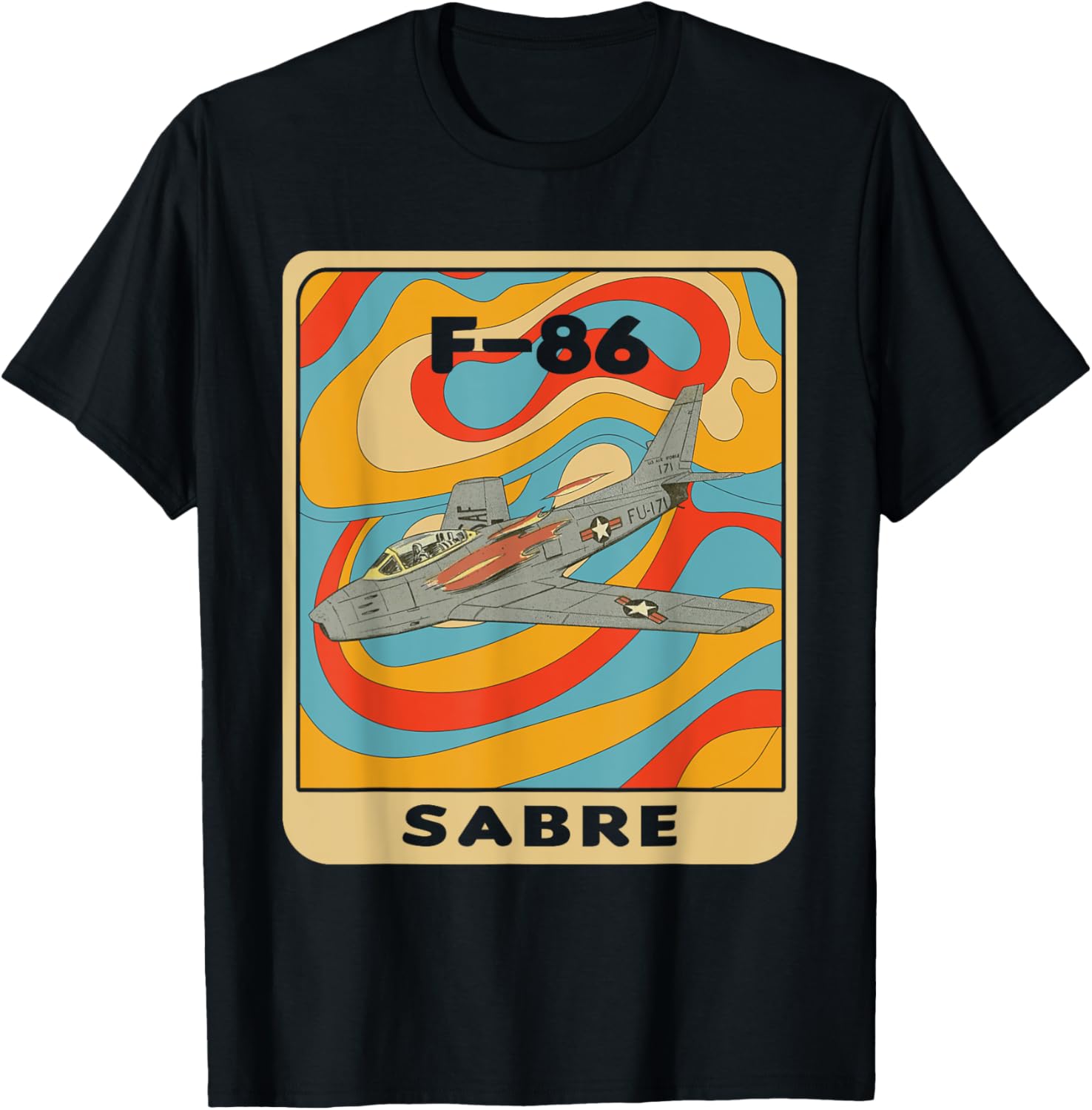 F-86 Sabre Jet F86 Sabrejet T-Shirt - T-Shirt | Black