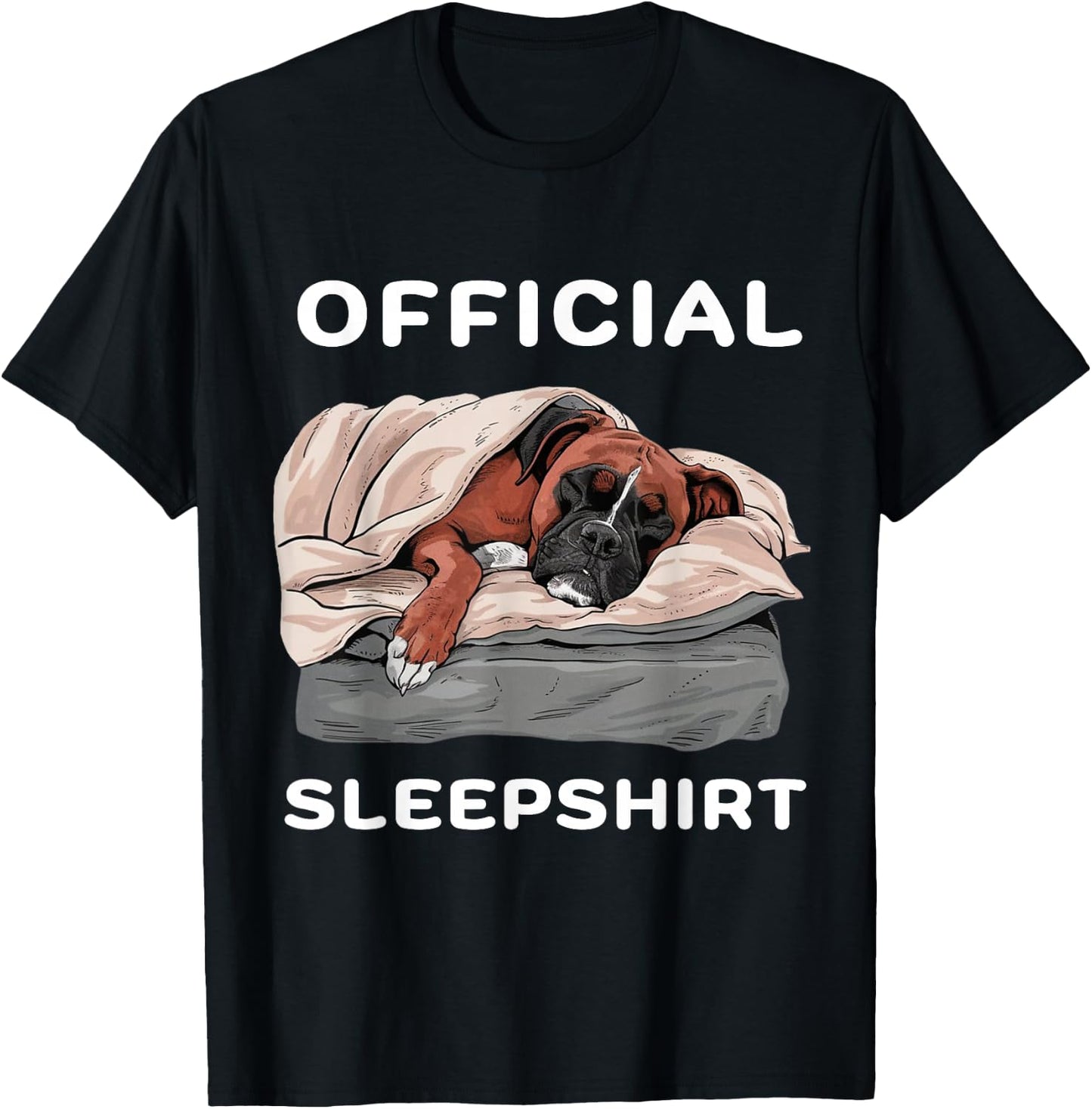 Boxer Dog Lover Official Sleepshirt Pyjamas T-Shirt - T-Shirt | Black