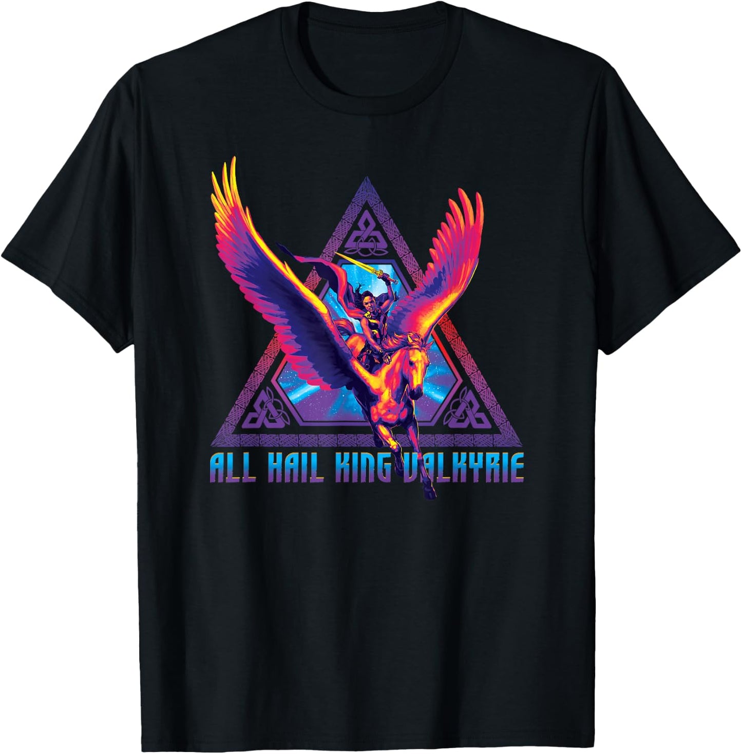 Marvel Thor: Love and Thunder All Hail King Valkyrie T-Shirt - T-Shirt | Black
