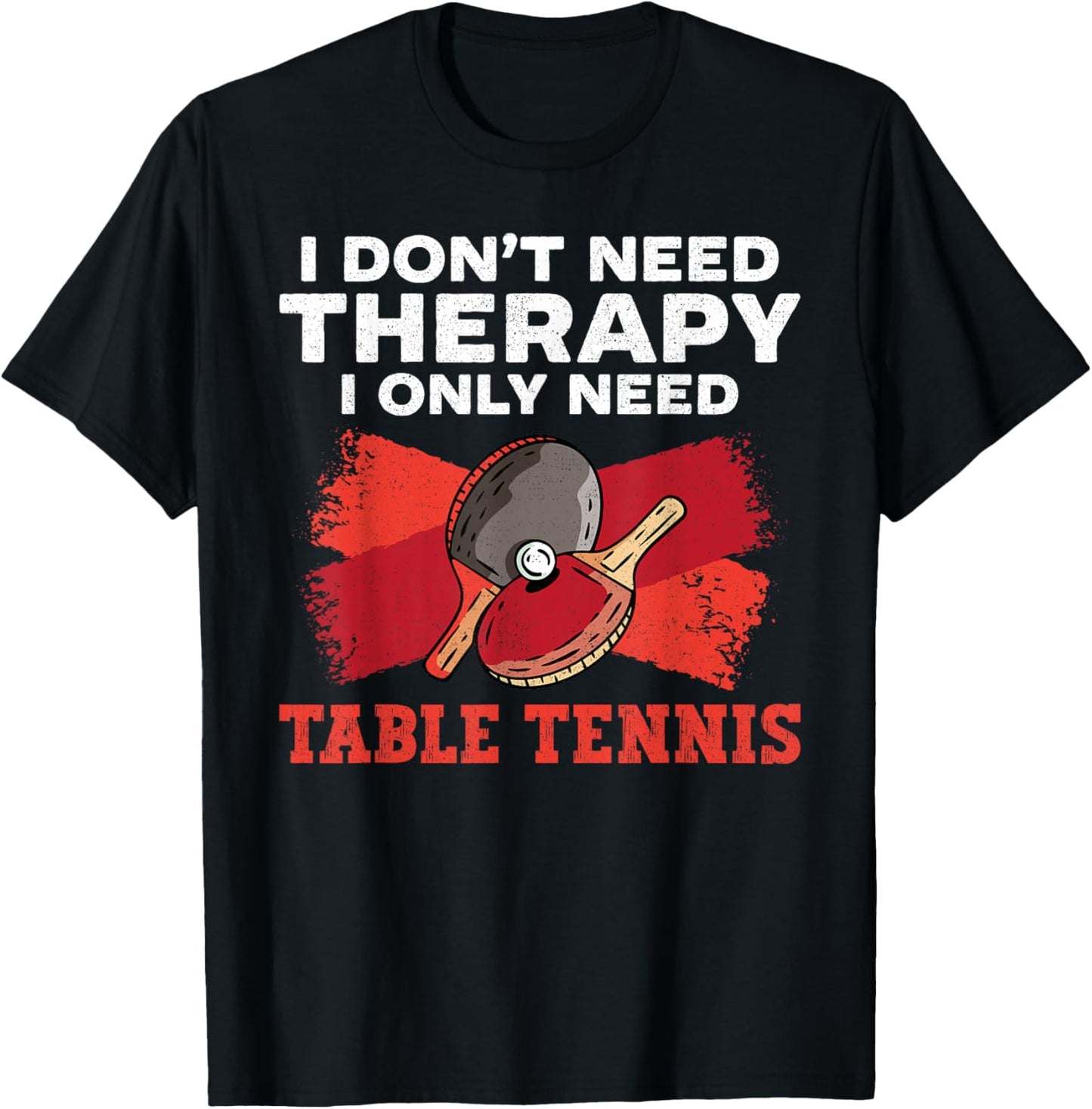 Ping Pong Table Tennis Vintage Retro Vintage Paddle I Don’T T-Shirt - T-Shirt | Black
