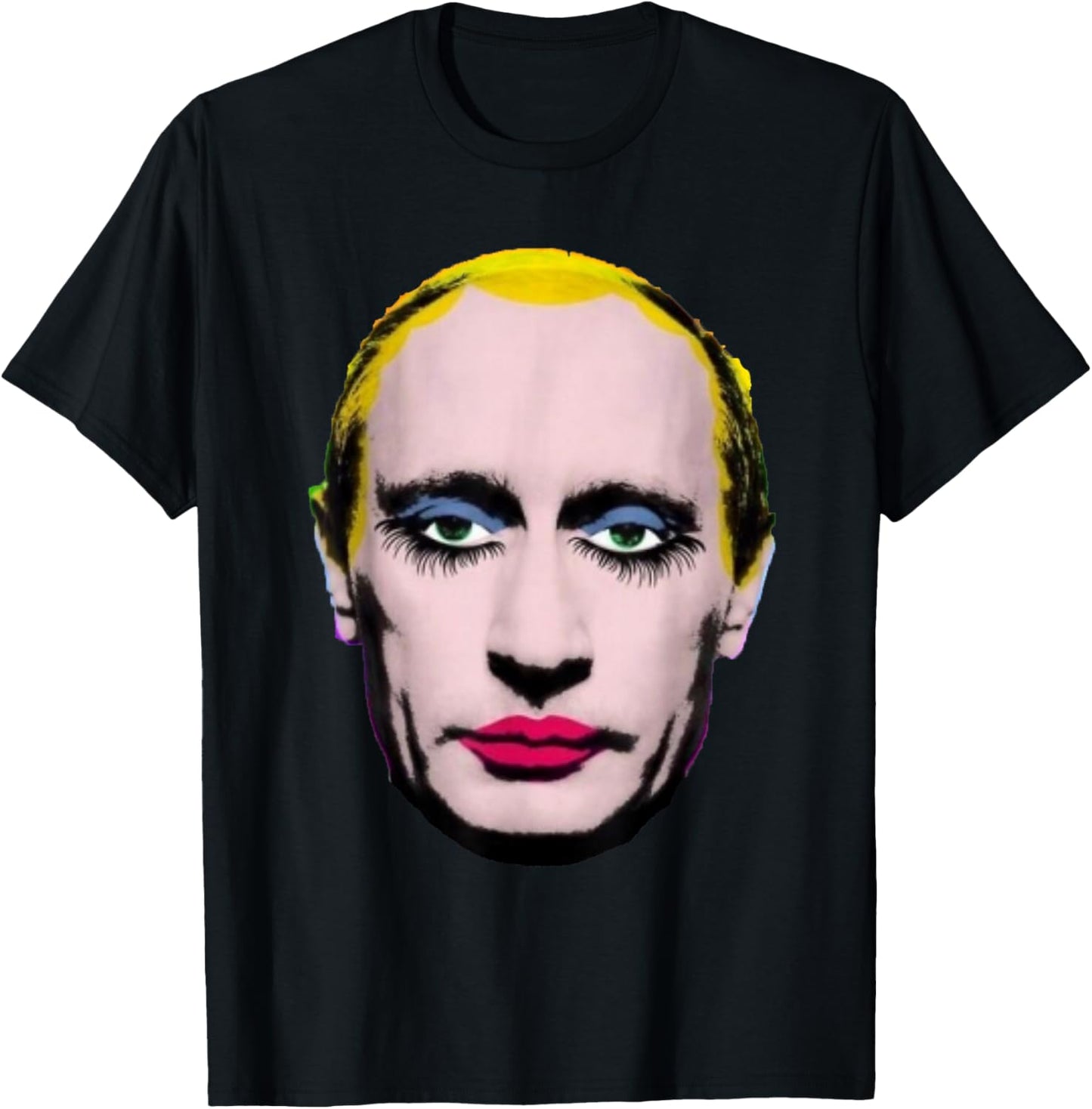 Vladimir Putin in lipstick T-Shirt - T-Shirt | Black