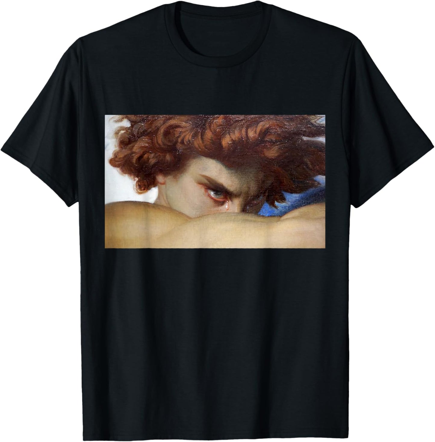 Fallen Angel Alexandre Cabanel Renaissance Aesthetic Art T-Shirt - T-Shirt | Black