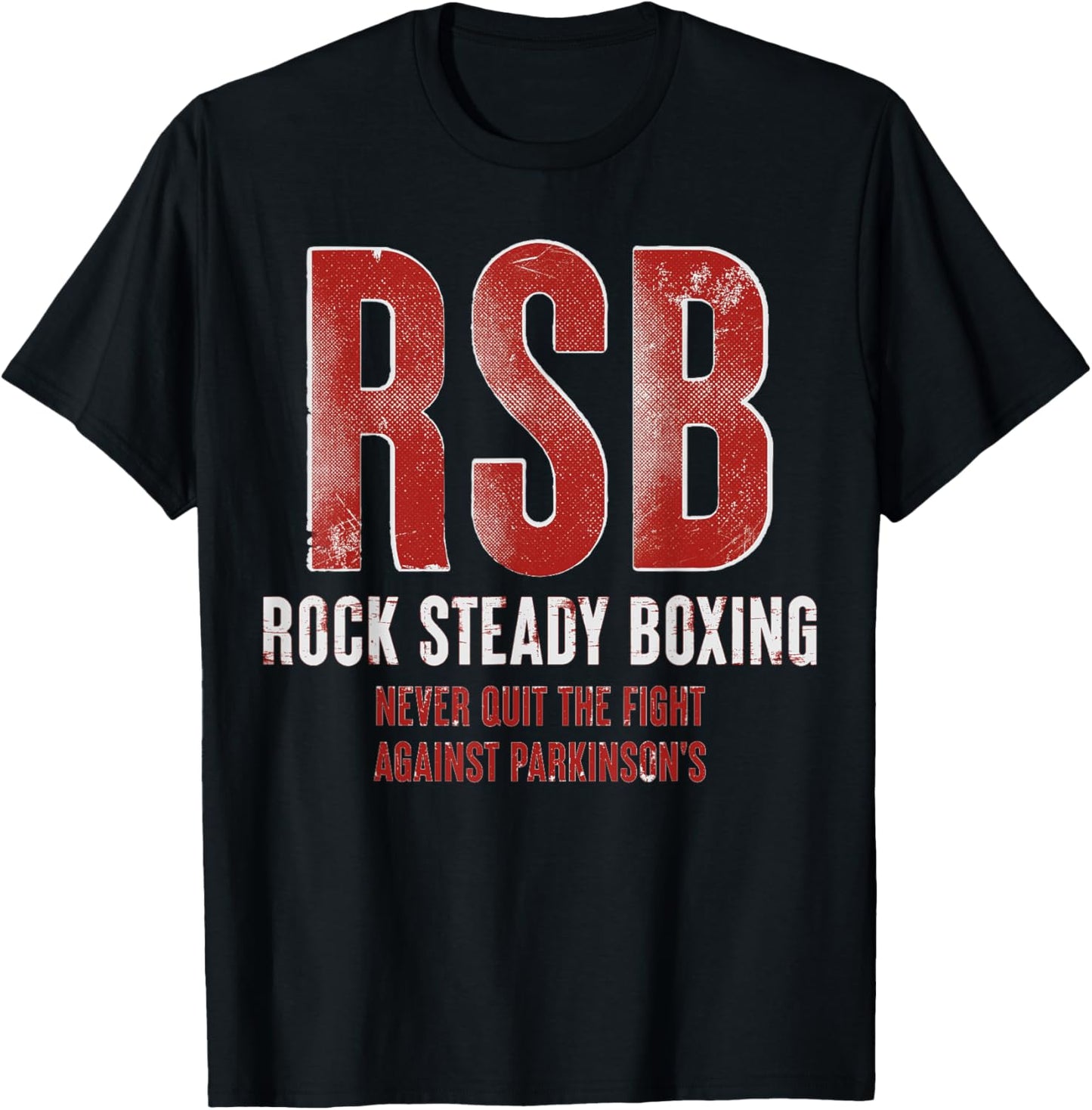 Rock Steady Boxing RSB Fight Parkinson's T-Shirt - T-Shirt | Black