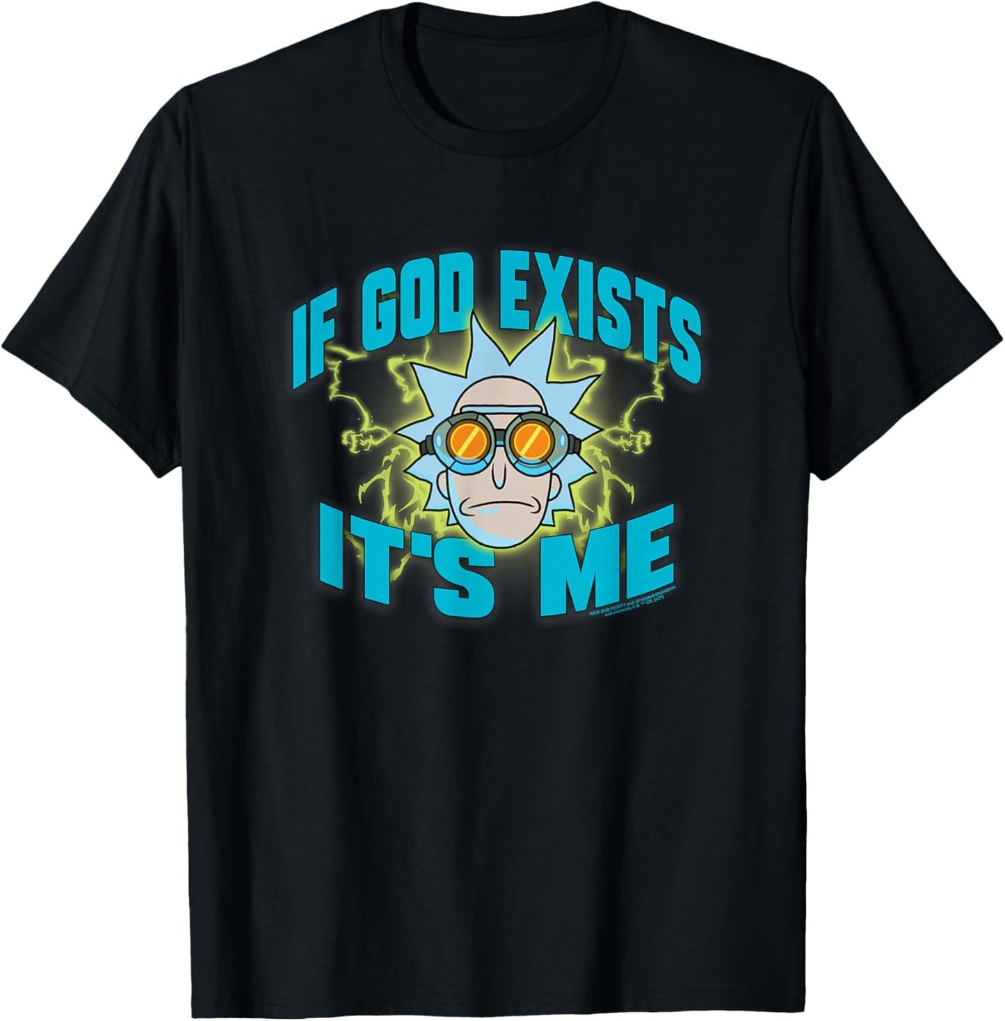Rick and Morty If God Exists T-Shirt - T-Shirt | Black