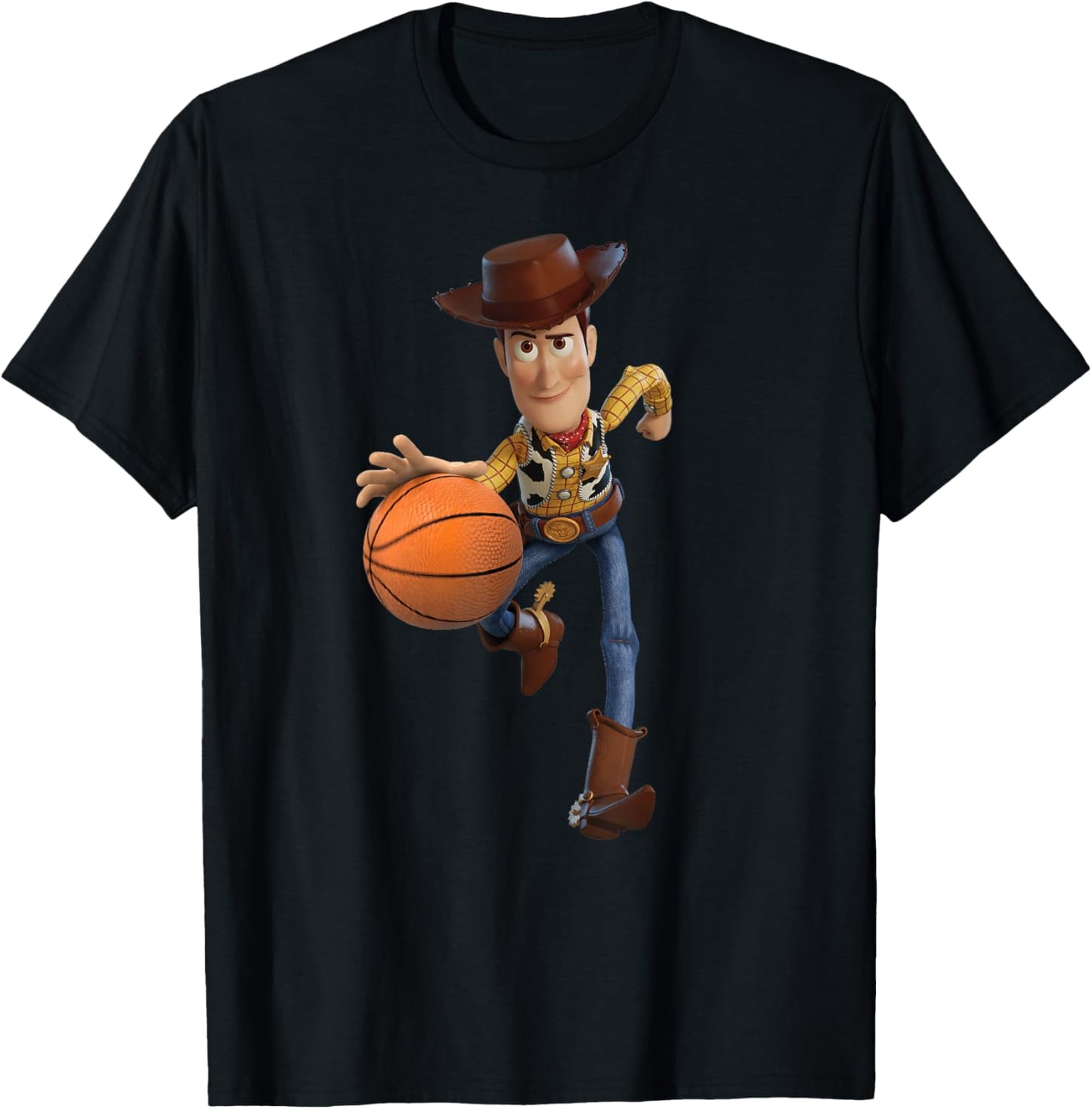 Disney Toy Story Sheriff Woody Basketball T-Shirt - T-Shirt | Black