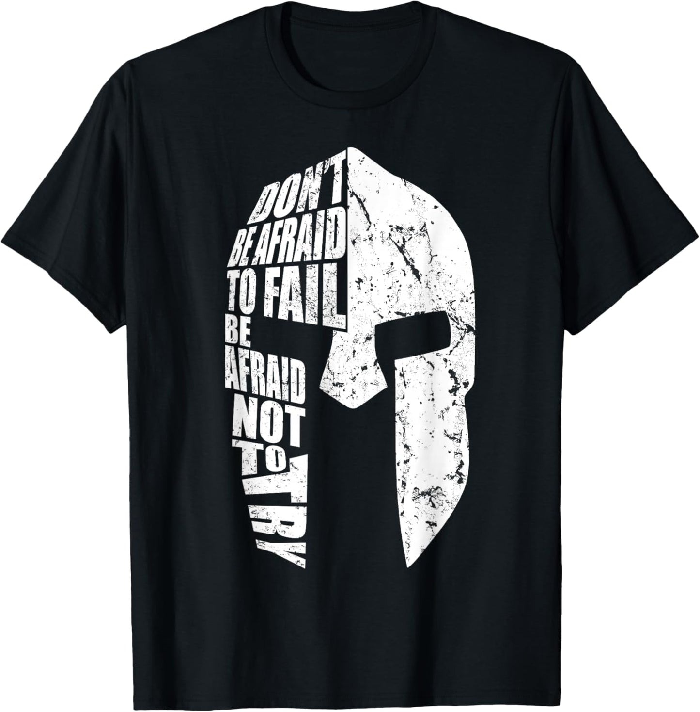 Spartan Do Not Afraid to Fail Motivation Women Gift T-Shirt - T-Shirt | Black
