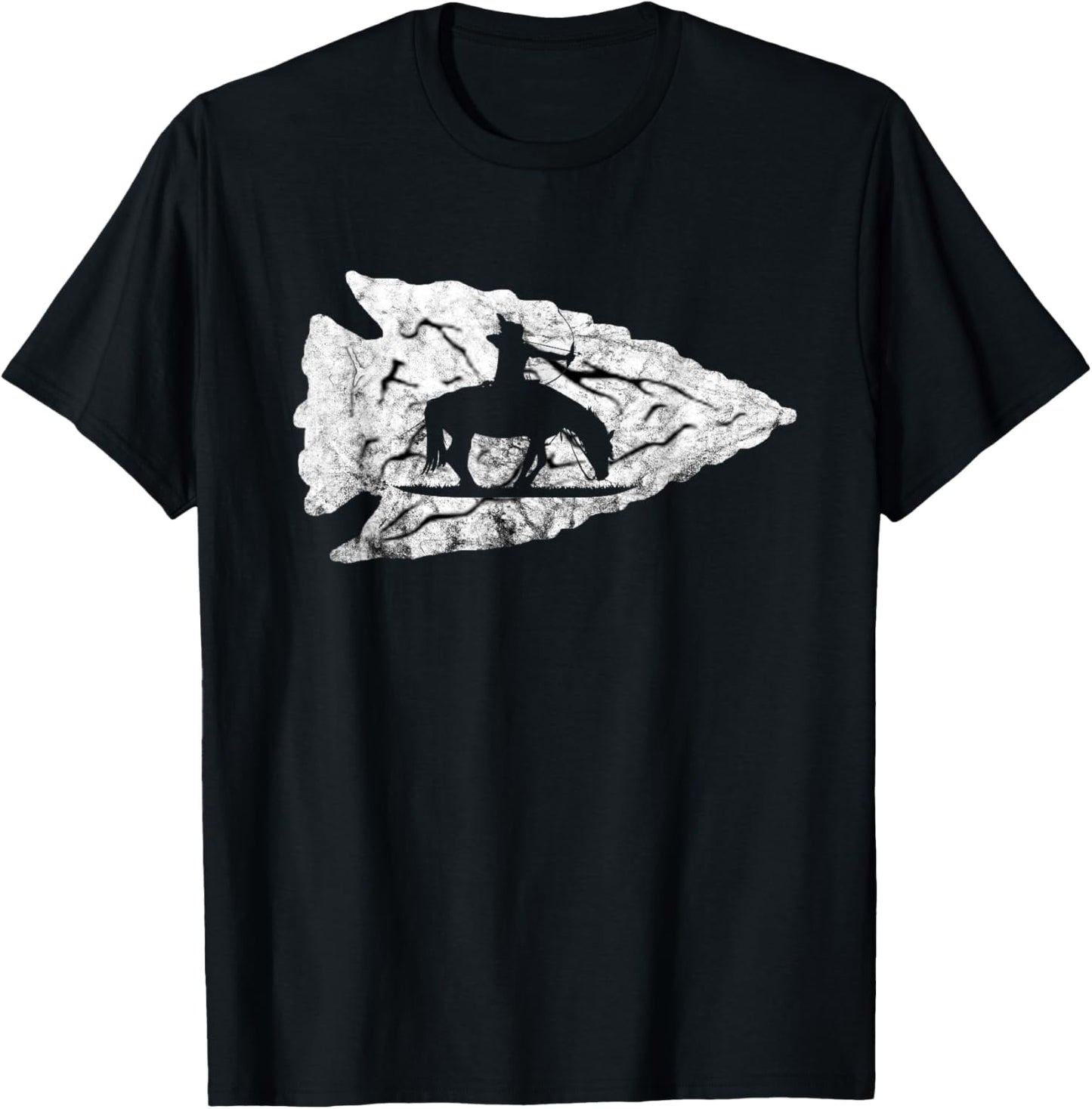 Arrowhead Hunting Native American Relic Hunter Arrowhead T-Shirt - T-Shirt | Black