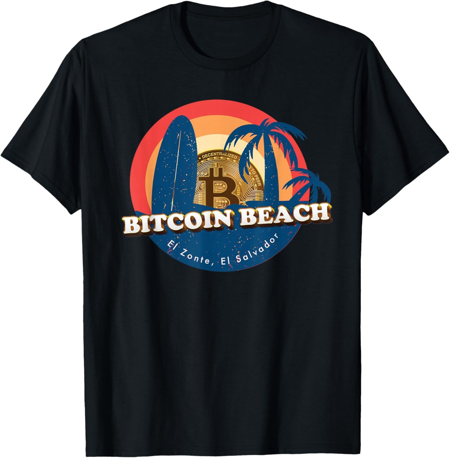 Bitcoin Beach, El Zonte, El Salvador T-Shirt - T-Shirt | Black
