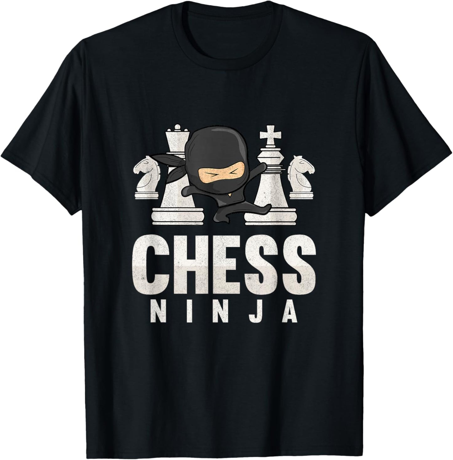 Chess Ninja Funny Chess Kids Chess Player Chess Boys T-Shirt - T-Shirt | Black