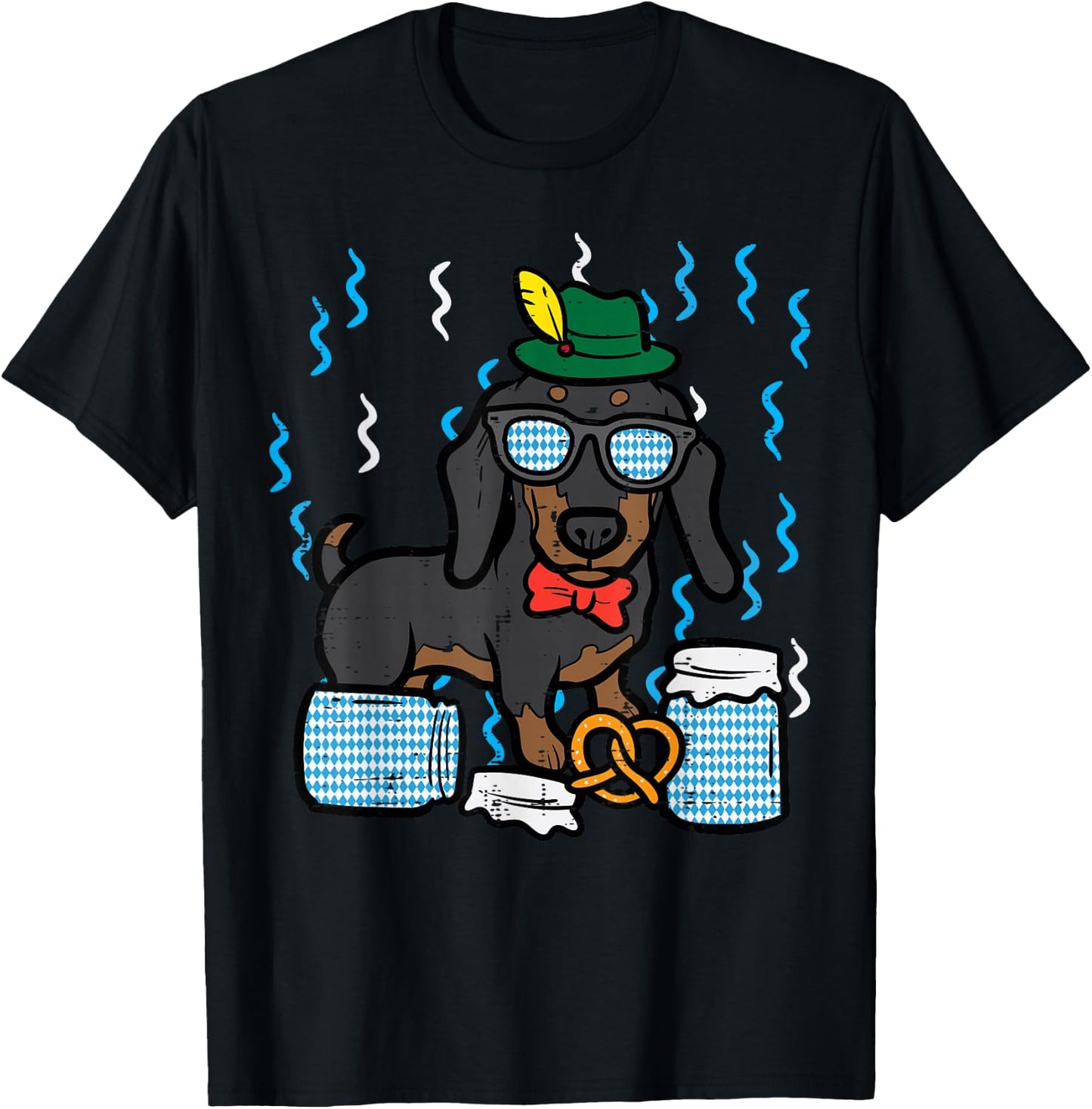 Oktoberfest German Dachshund Dog Owner Doxie Kids Women Men T-Shirt - T-Shirt | Black