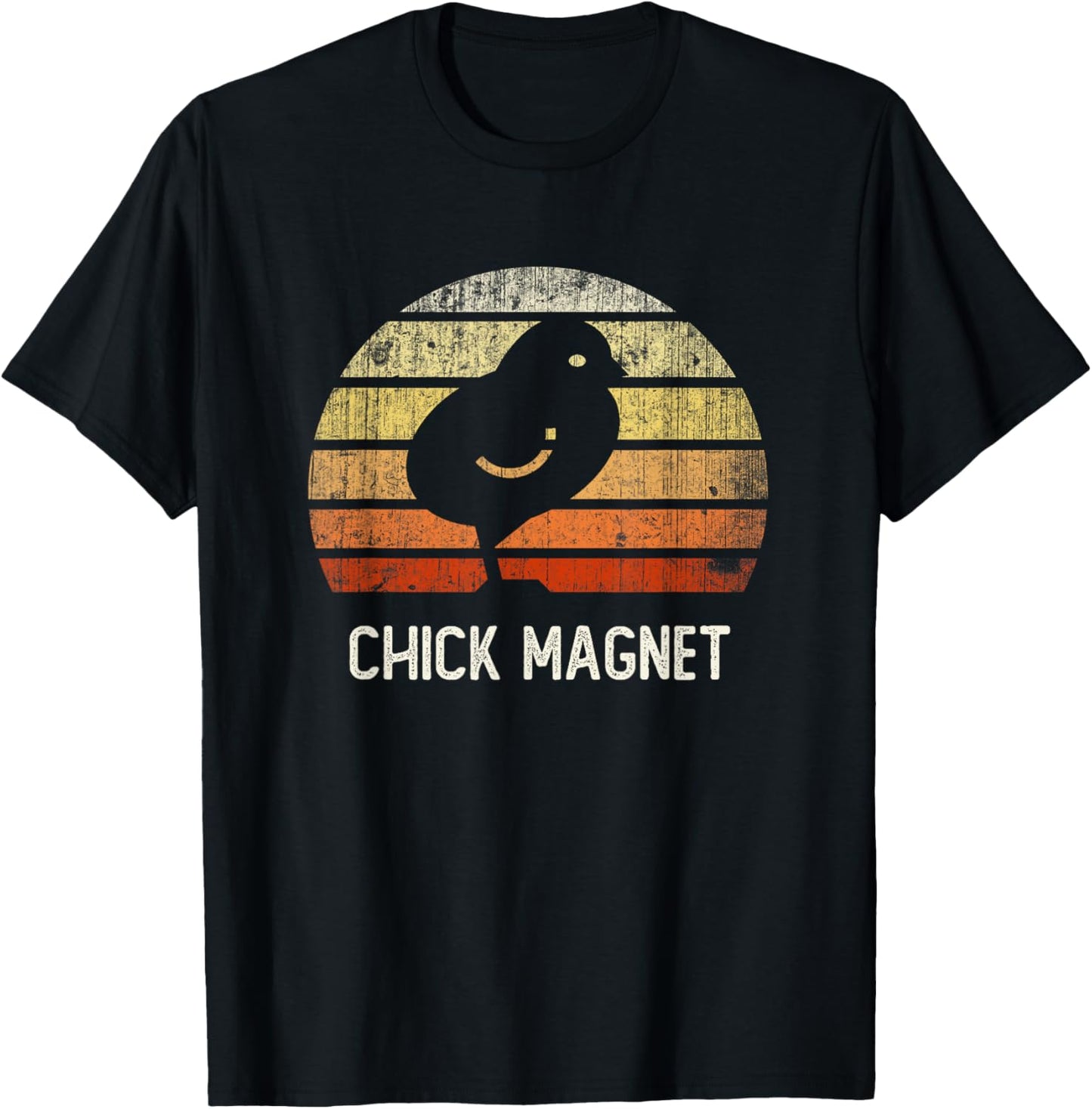 Funny CHICK MAGNET I Just Freaking Love Chicken Farm Raising T-Shirt - T-Shirt | Black