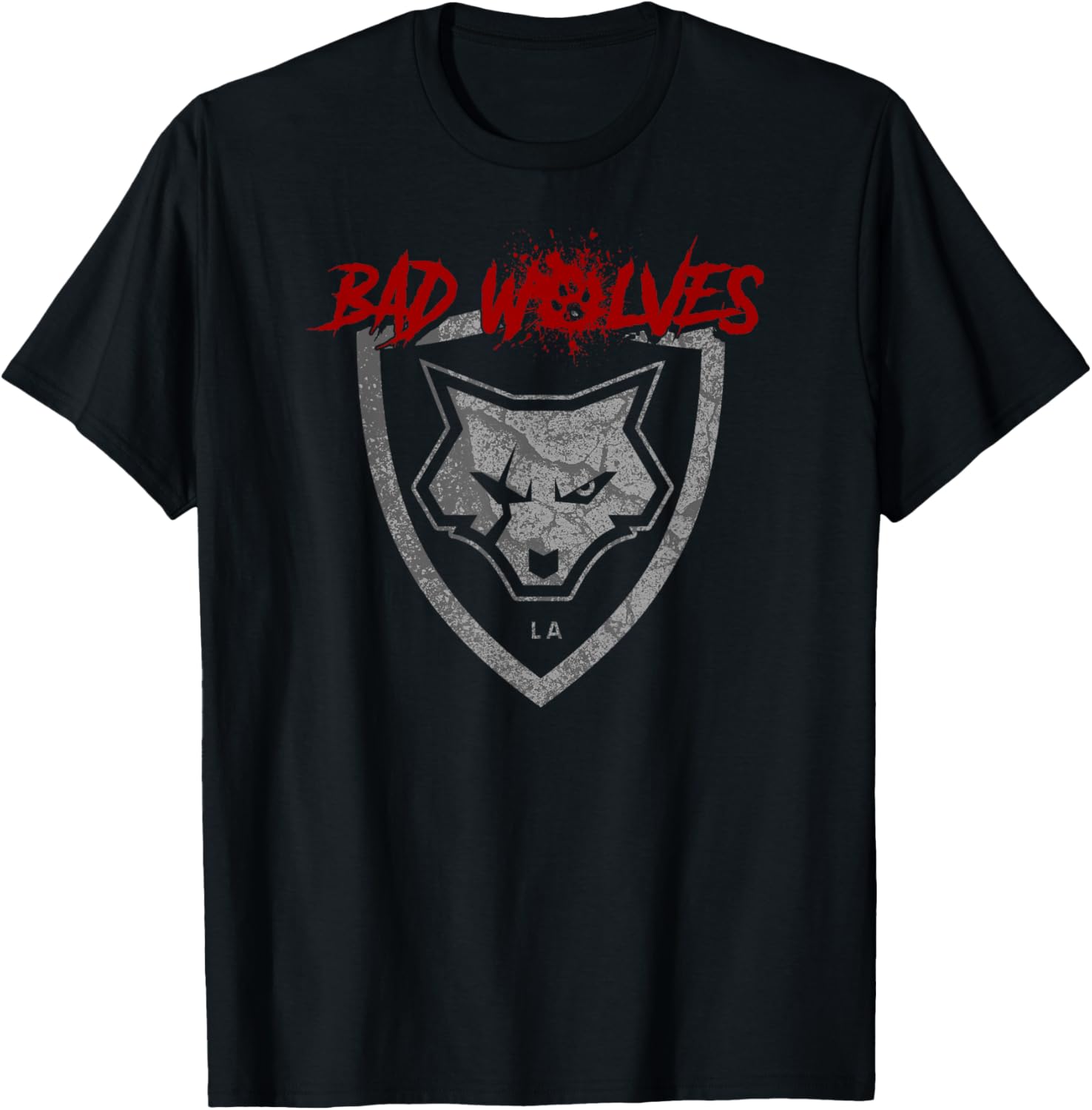 Bad Wolves – Paw Logo Shield T-Shirt - T-Shirt | Black