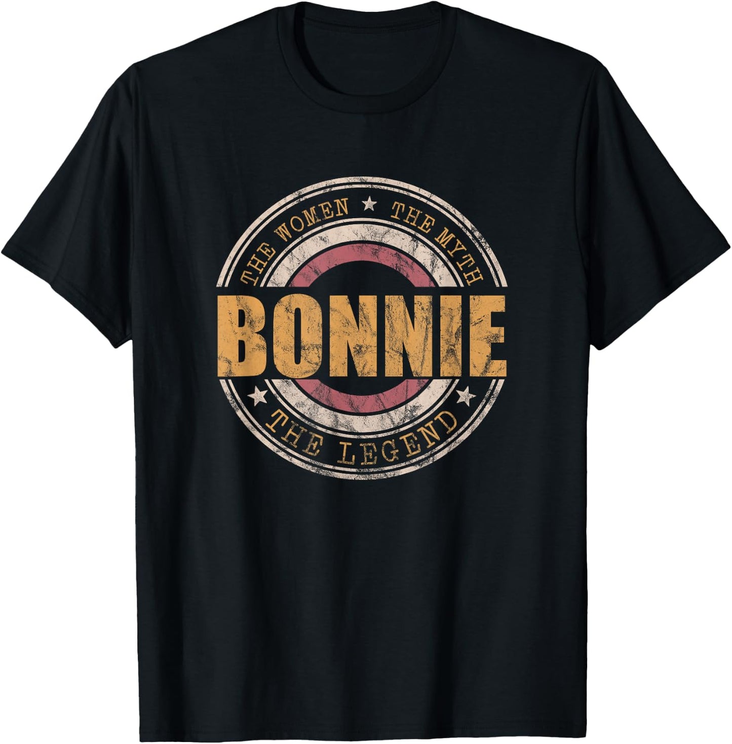 Bonnie The Women The Myth The Legend First Name Bonnie T-Shirt - T-Shirt | Black