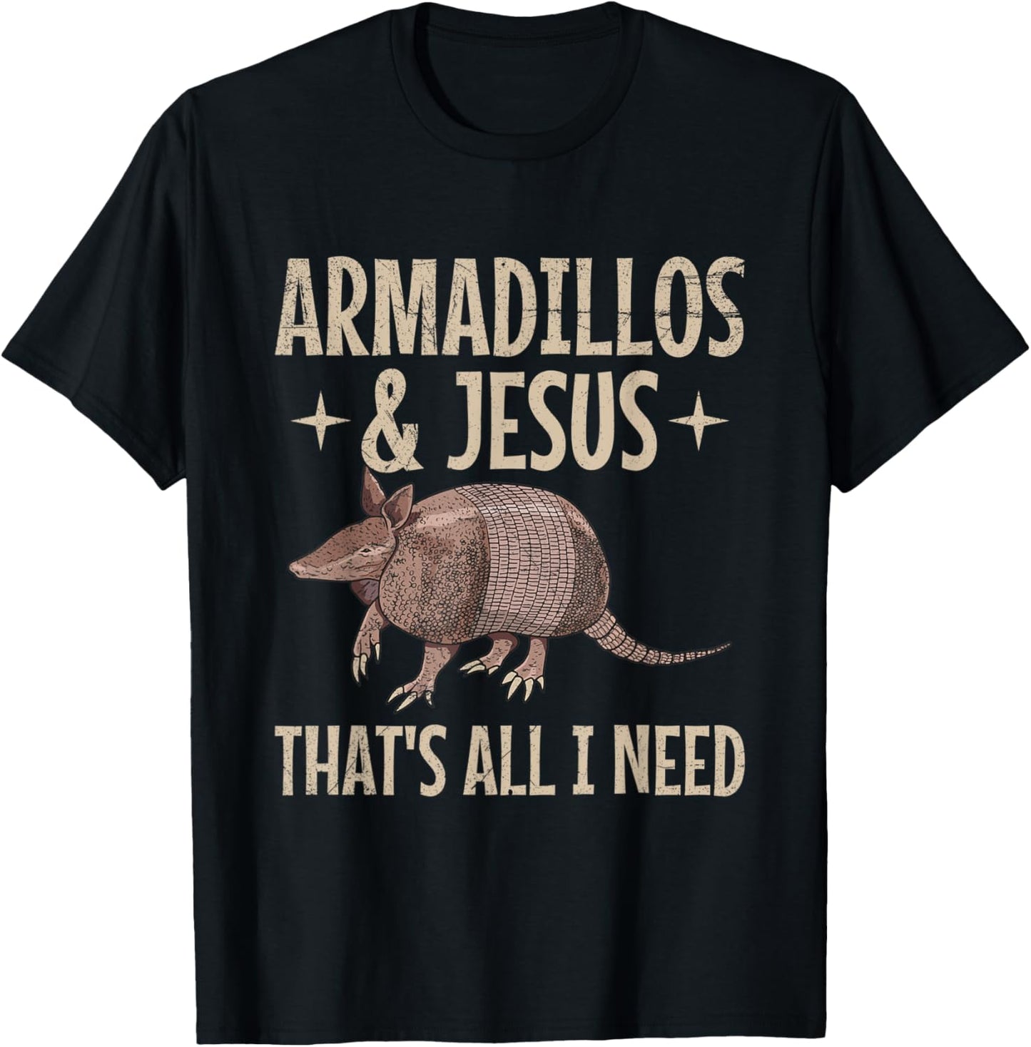 Armadillo Design for an Armadillo Lover T-Shirt - T-Shirt | Black